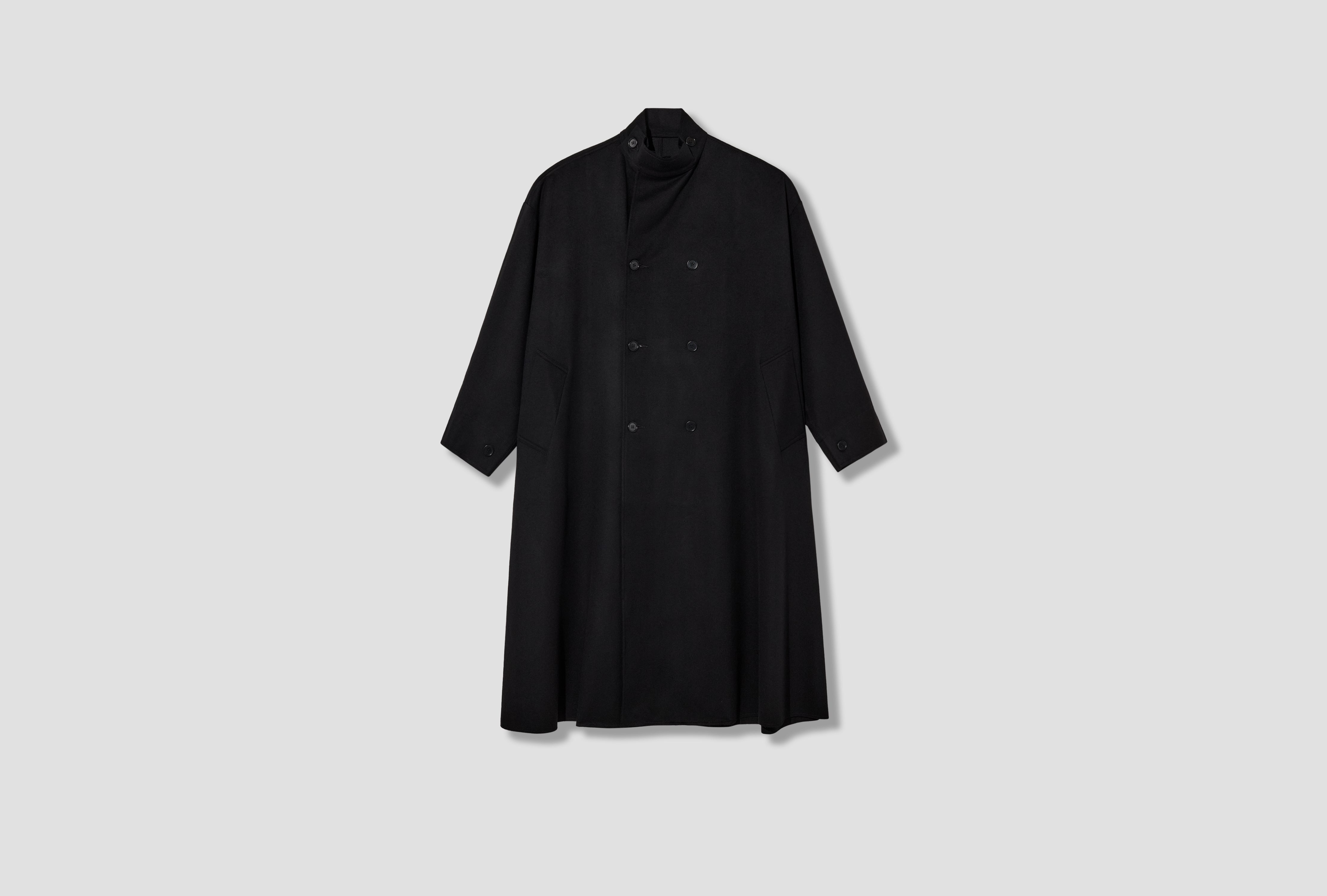 NO.65 HEAVY WOOL OVERSIZED COAT S5-65 Black