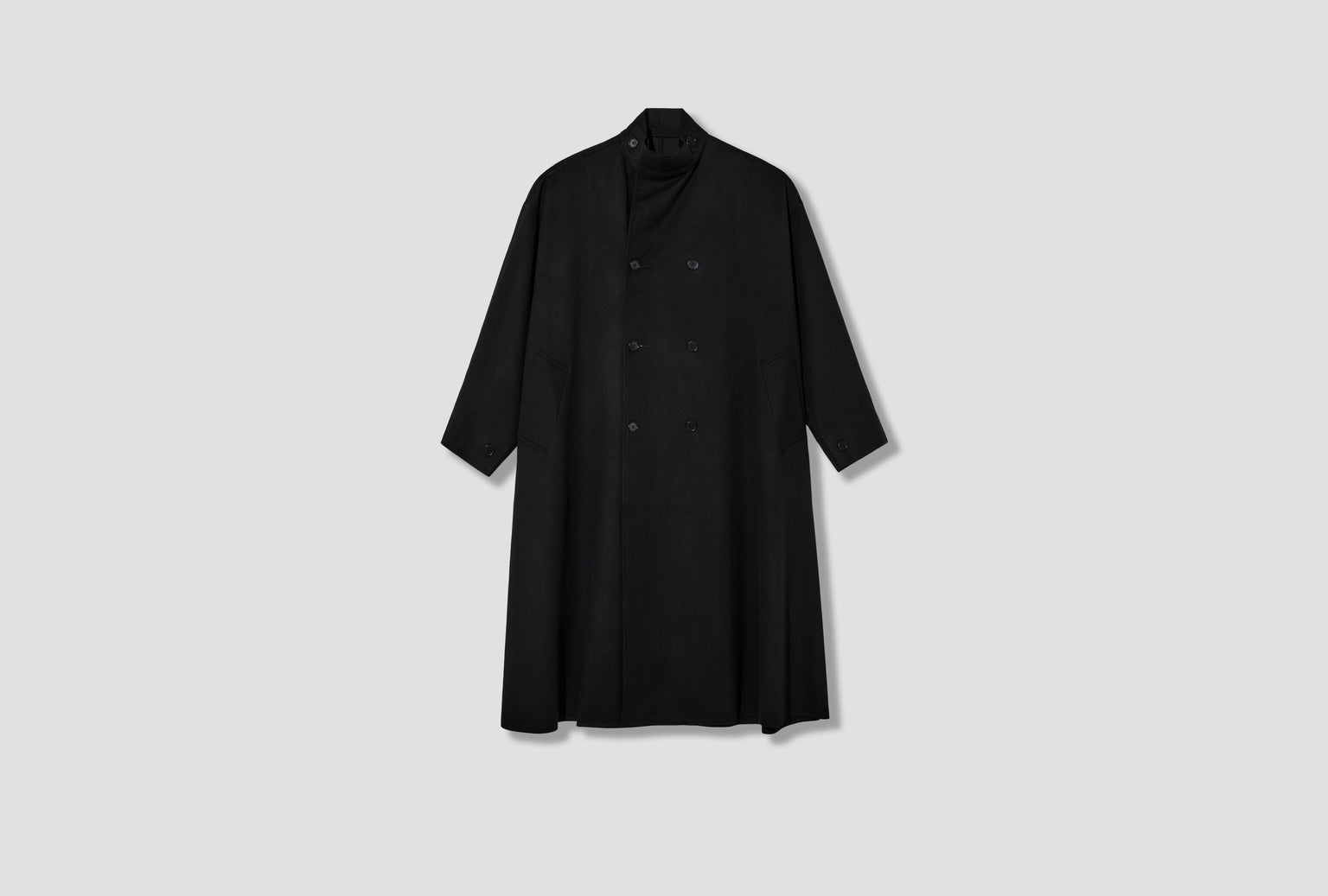 NO.65 HEAVY WOOL OVERSIZED COAT S5-65 Black