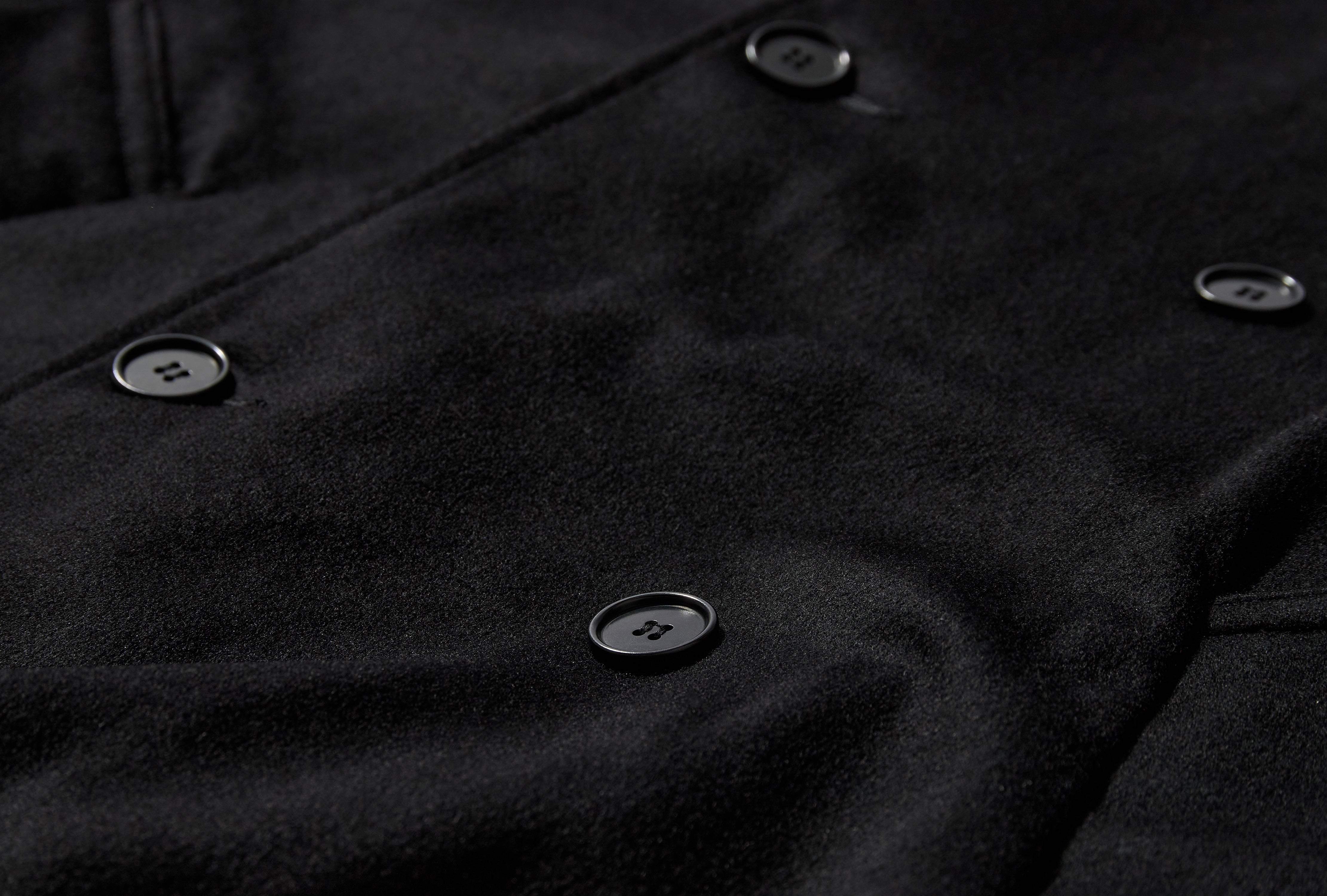 NO.286 HEAVY WOOL CROPPED OVERSIZED JACKET S15-286 Black