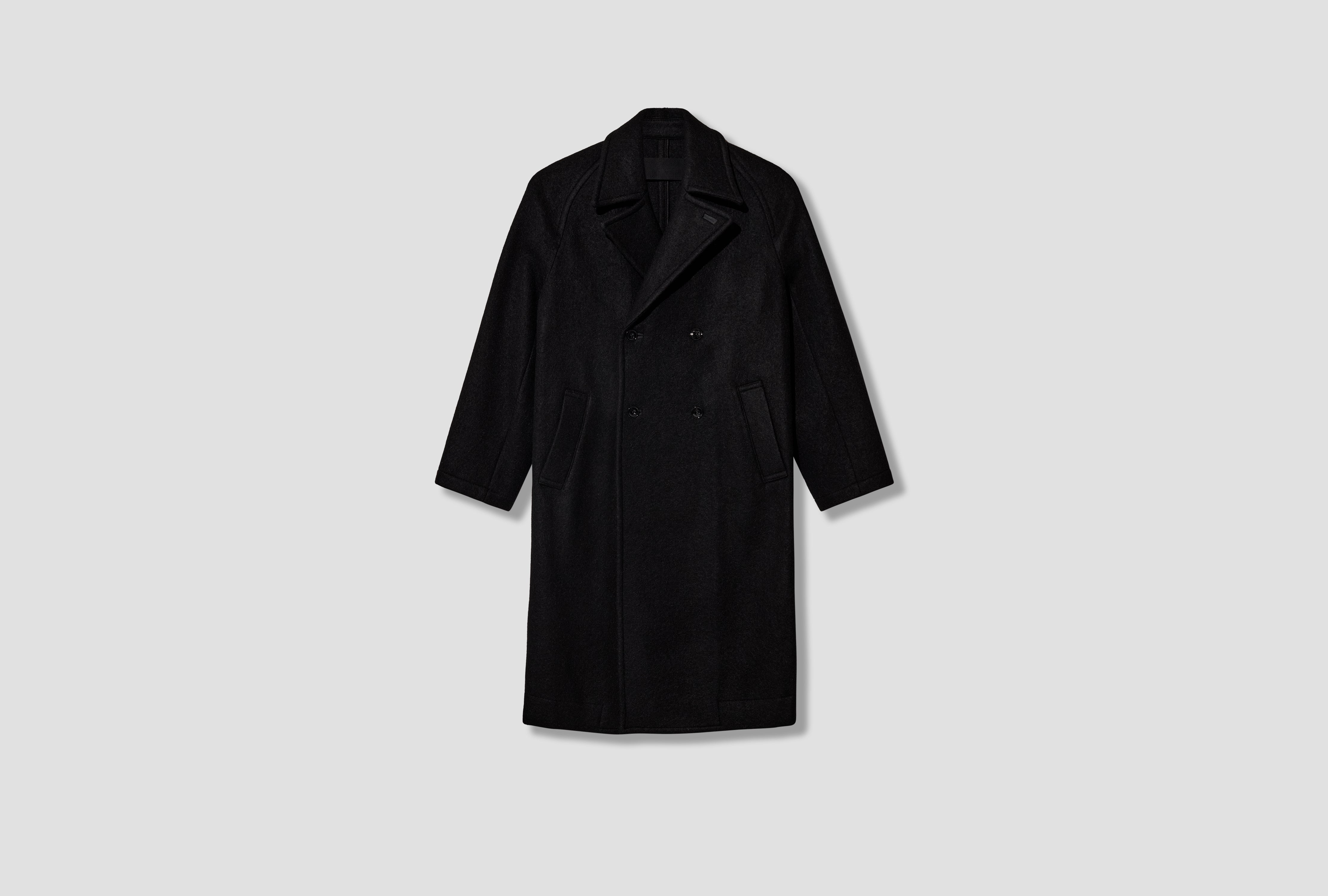SOFT DB COAT - FELTED WOOL AND ALPACA CO1169 LF1700 Black