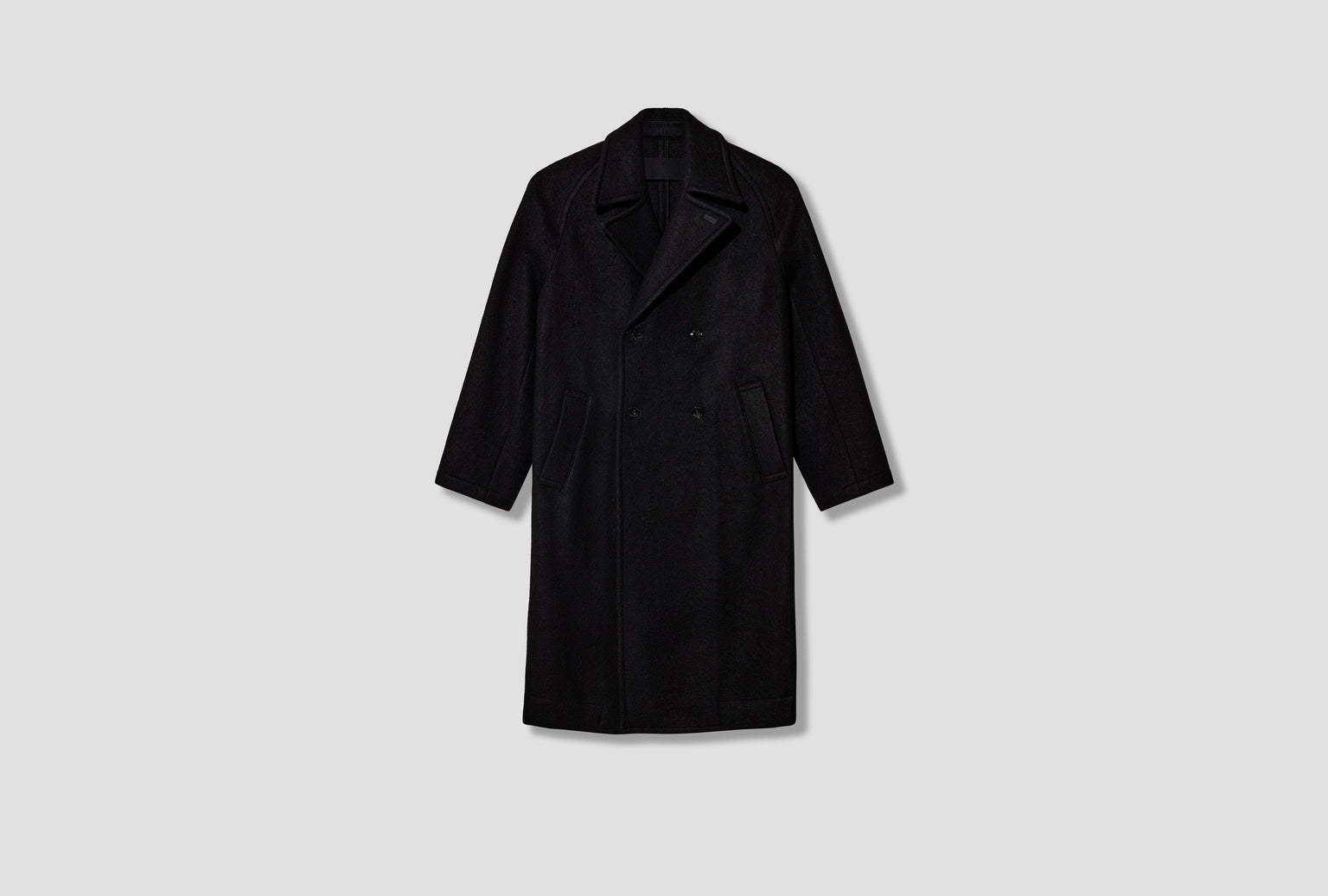 SOFT DB COAT - FELTED WOOL AND ALPACA CO1169 LF1700 Black