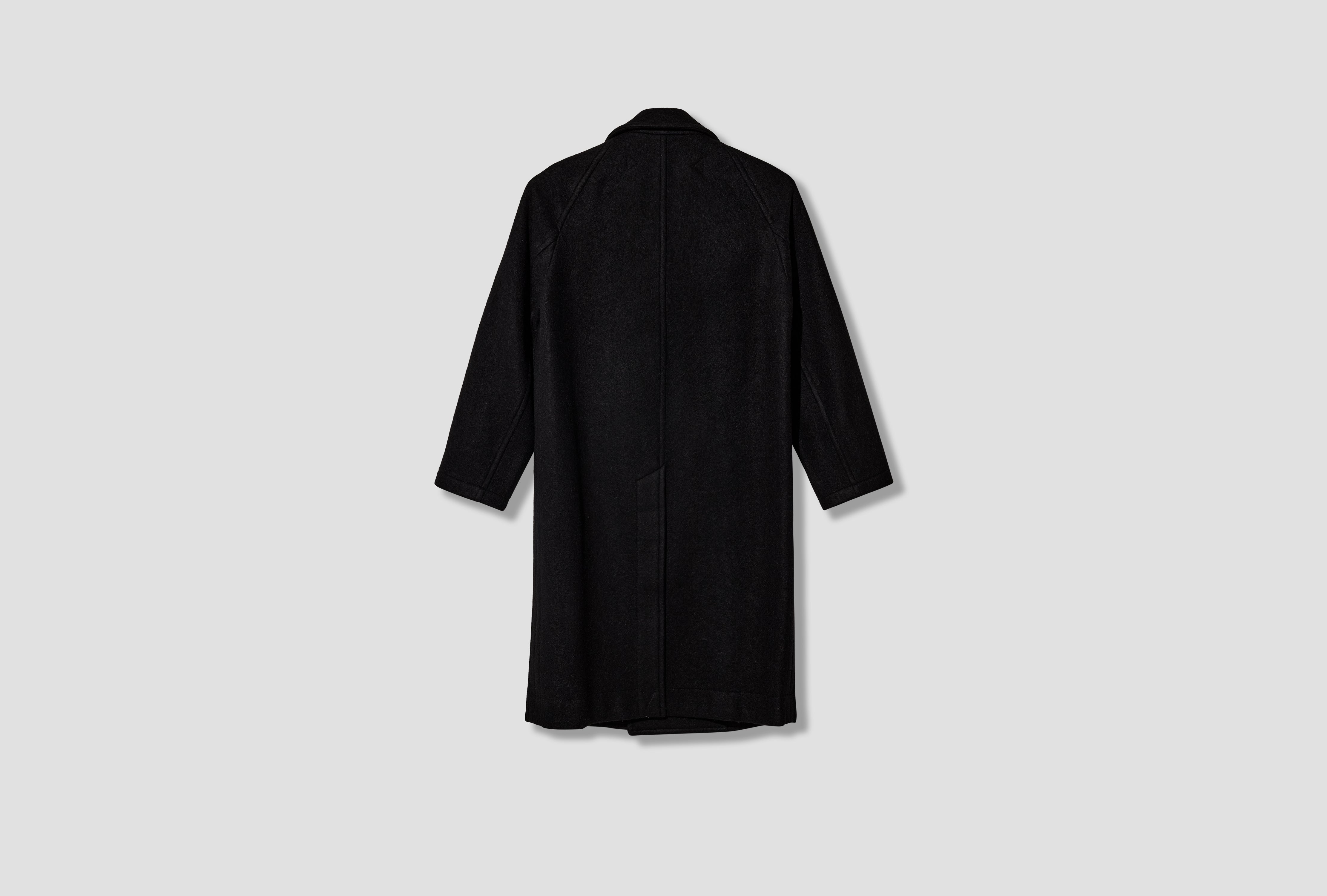 SOFT DB COAT - FELTED WOOL AND ALPACA CO1169 LF1700 Black