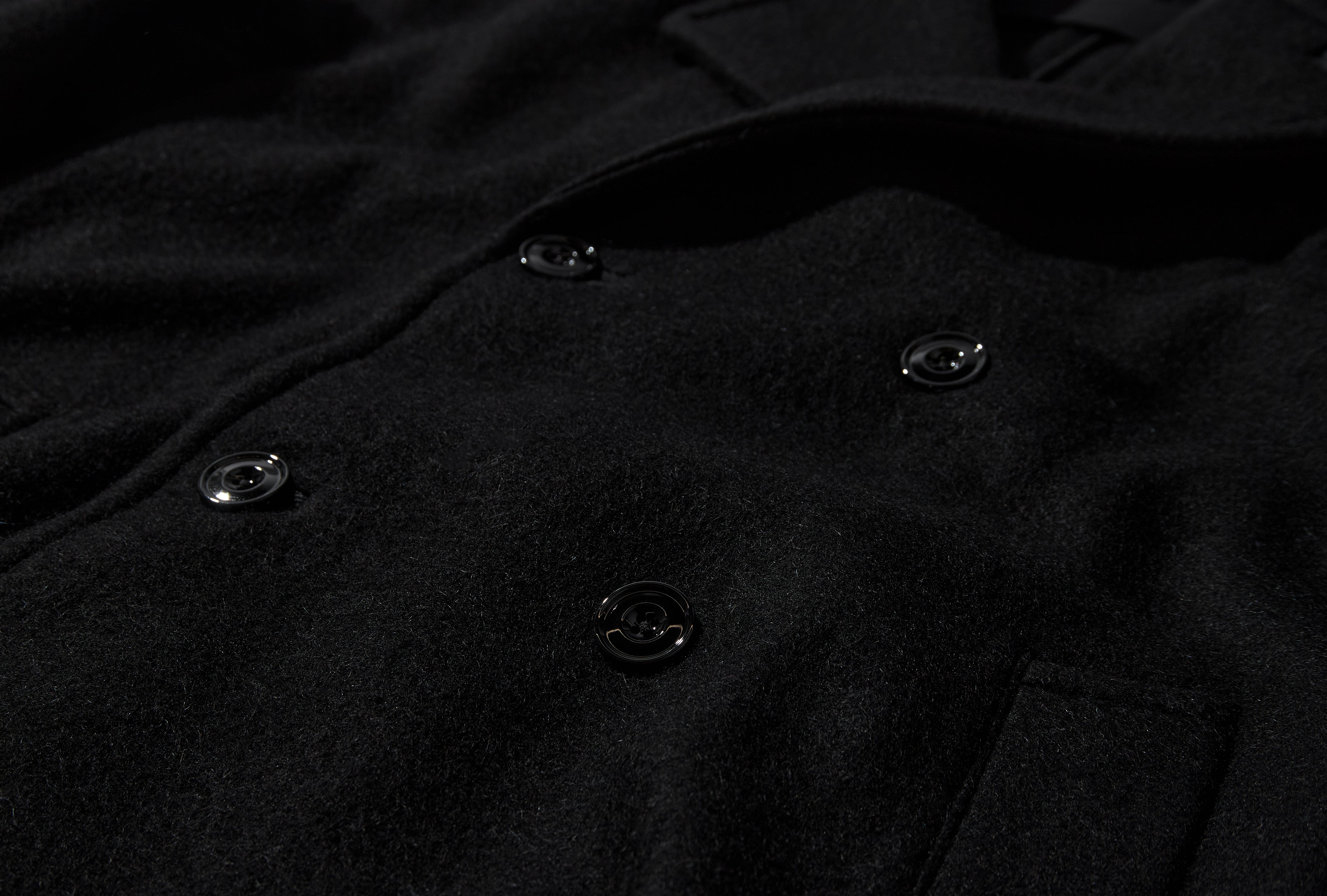 SOFT DB COAT - FELTED WOOL AND ALPACA CO1169 LF1700 Black