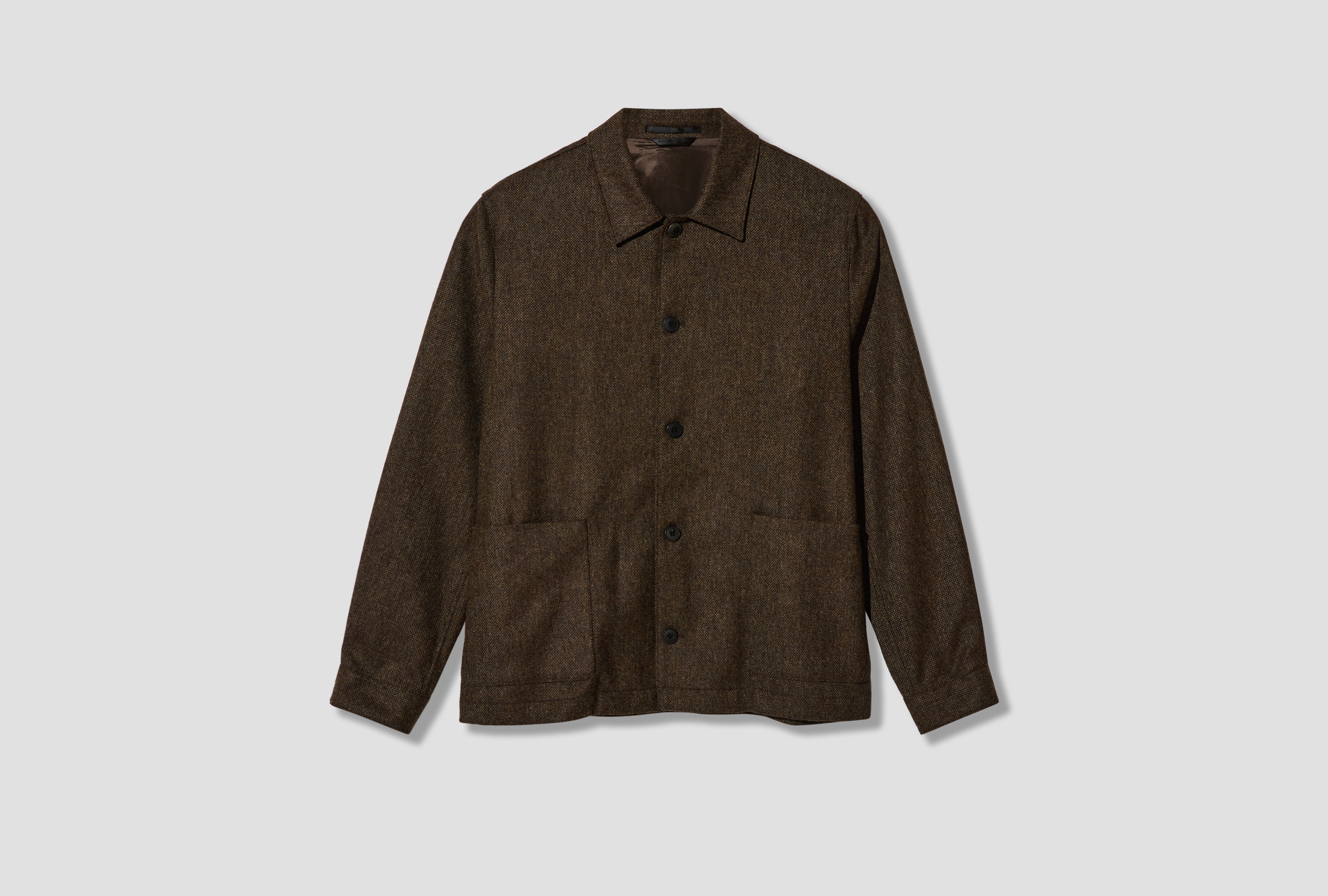 WOOL TWILL CHORE JACKET MJAC7227-GNJR Green