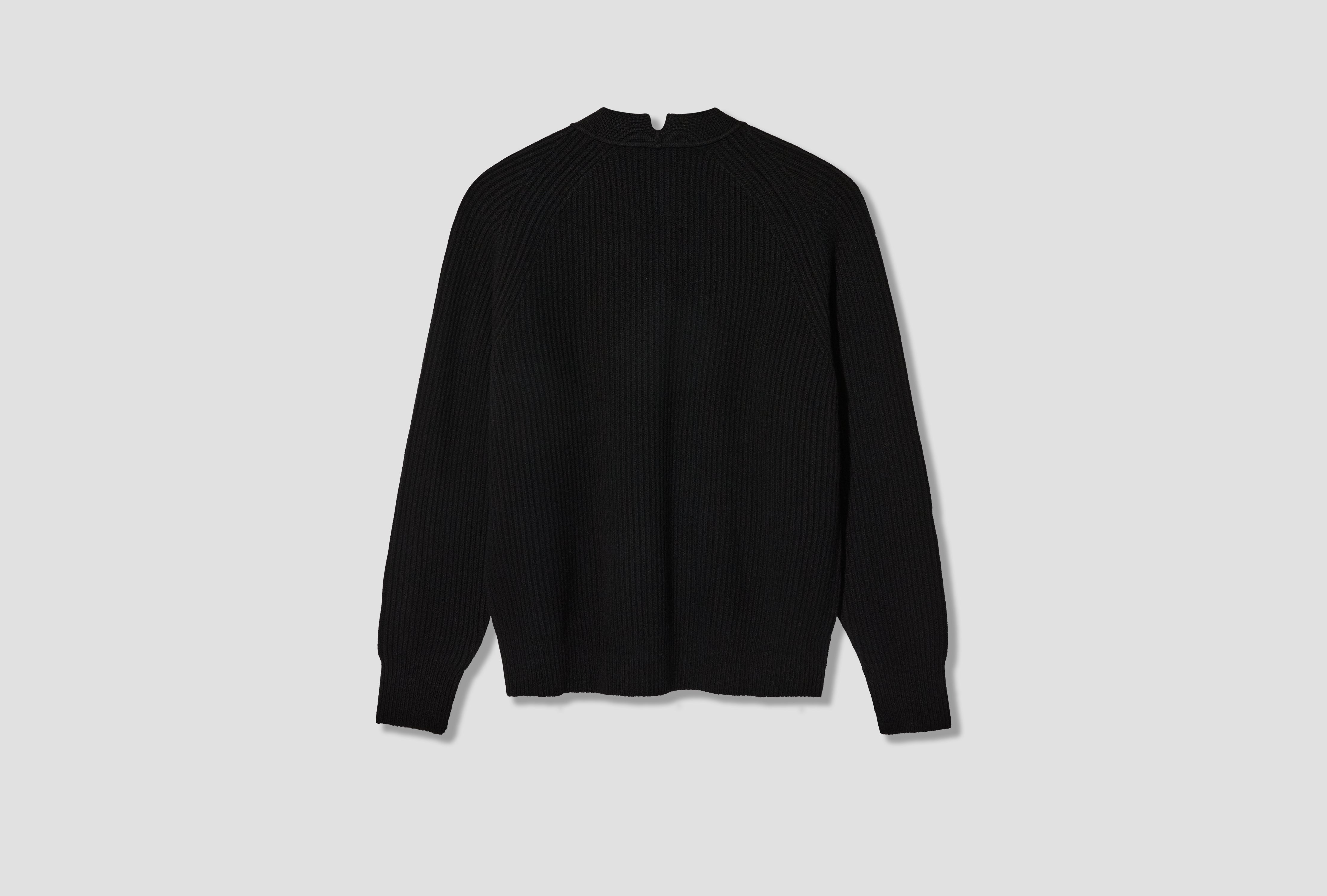 RIBBED CARDIGAN CL306 Black