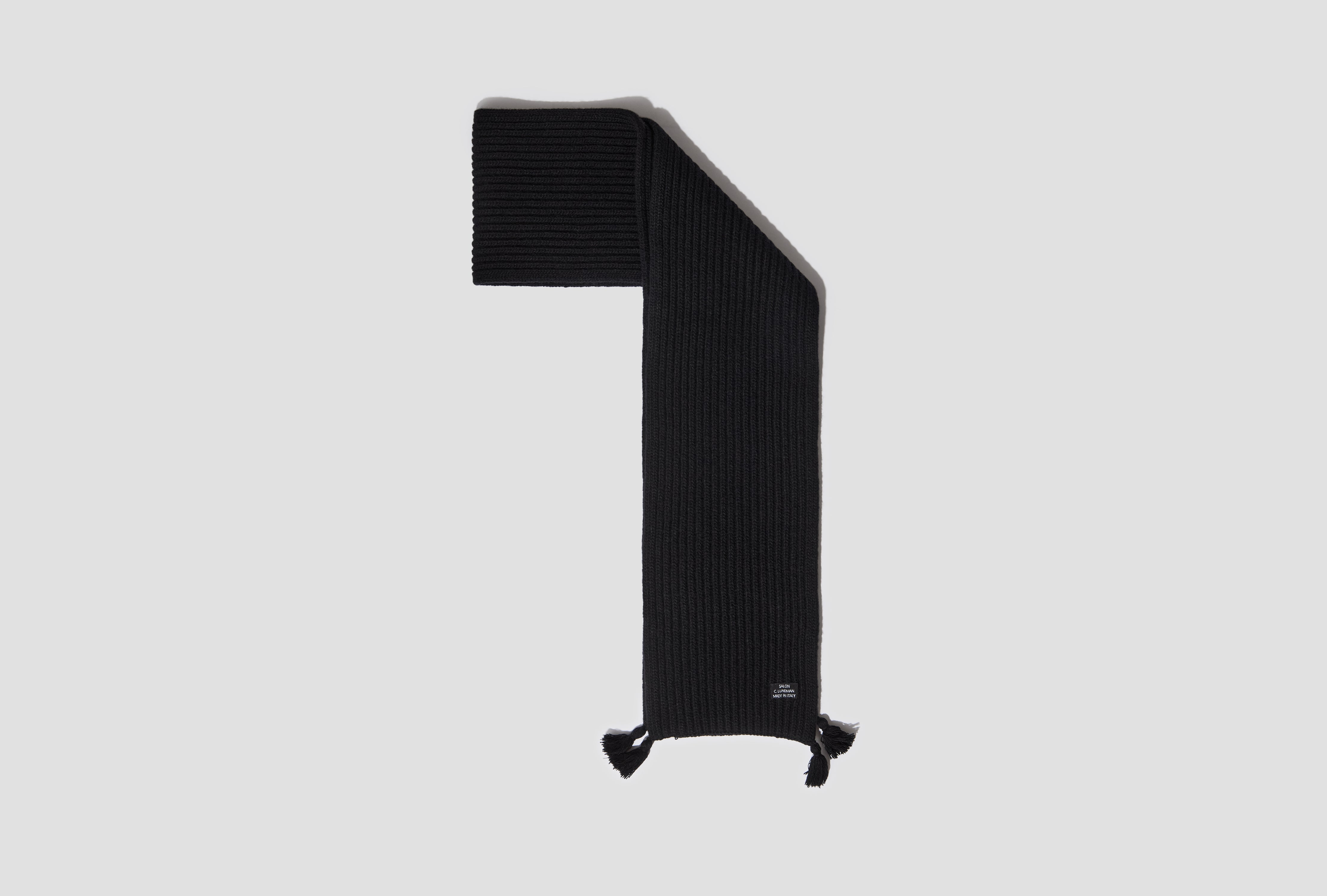 TASSEL SCARF CL618 Black