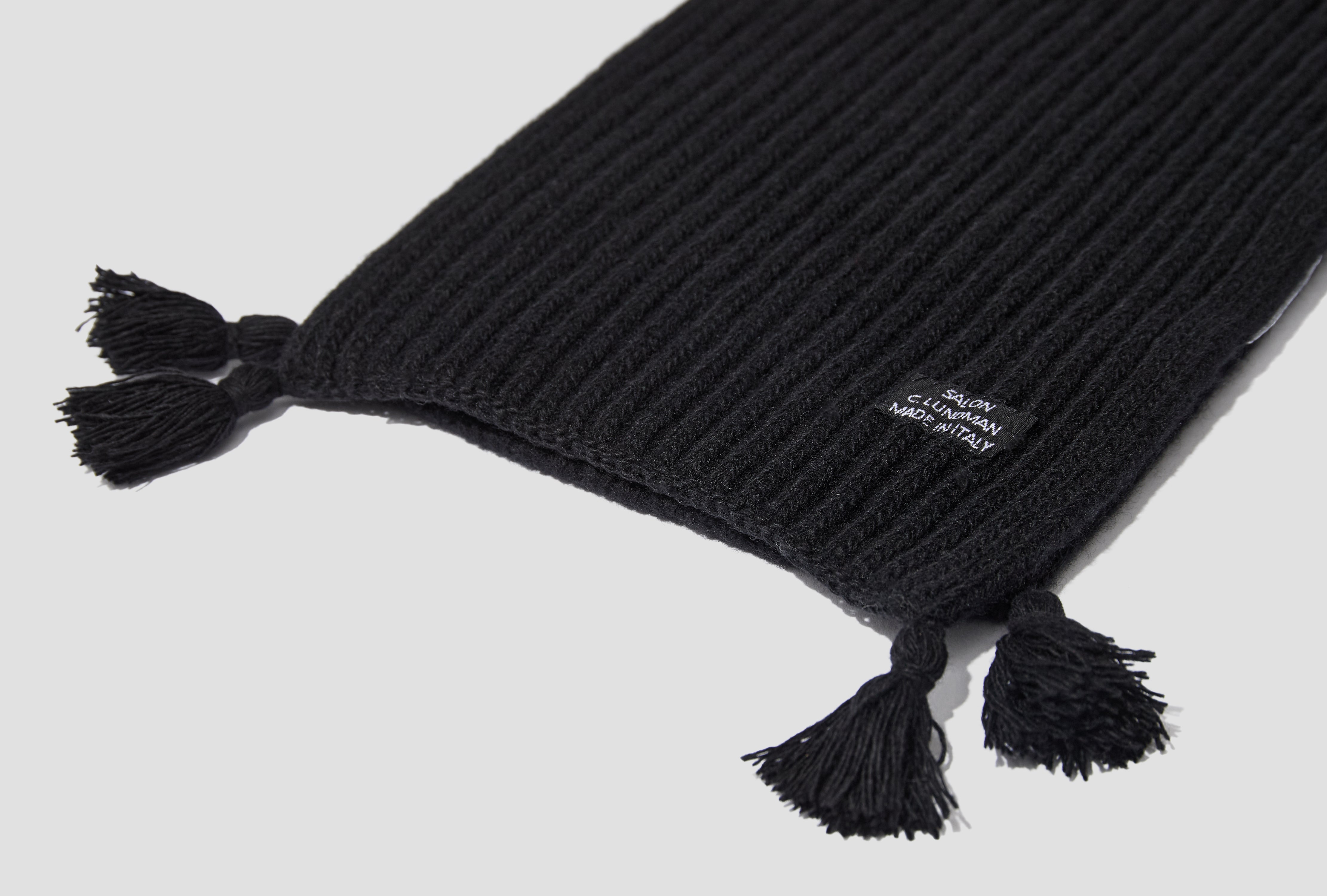 TASSEL SCARF CL618 Black