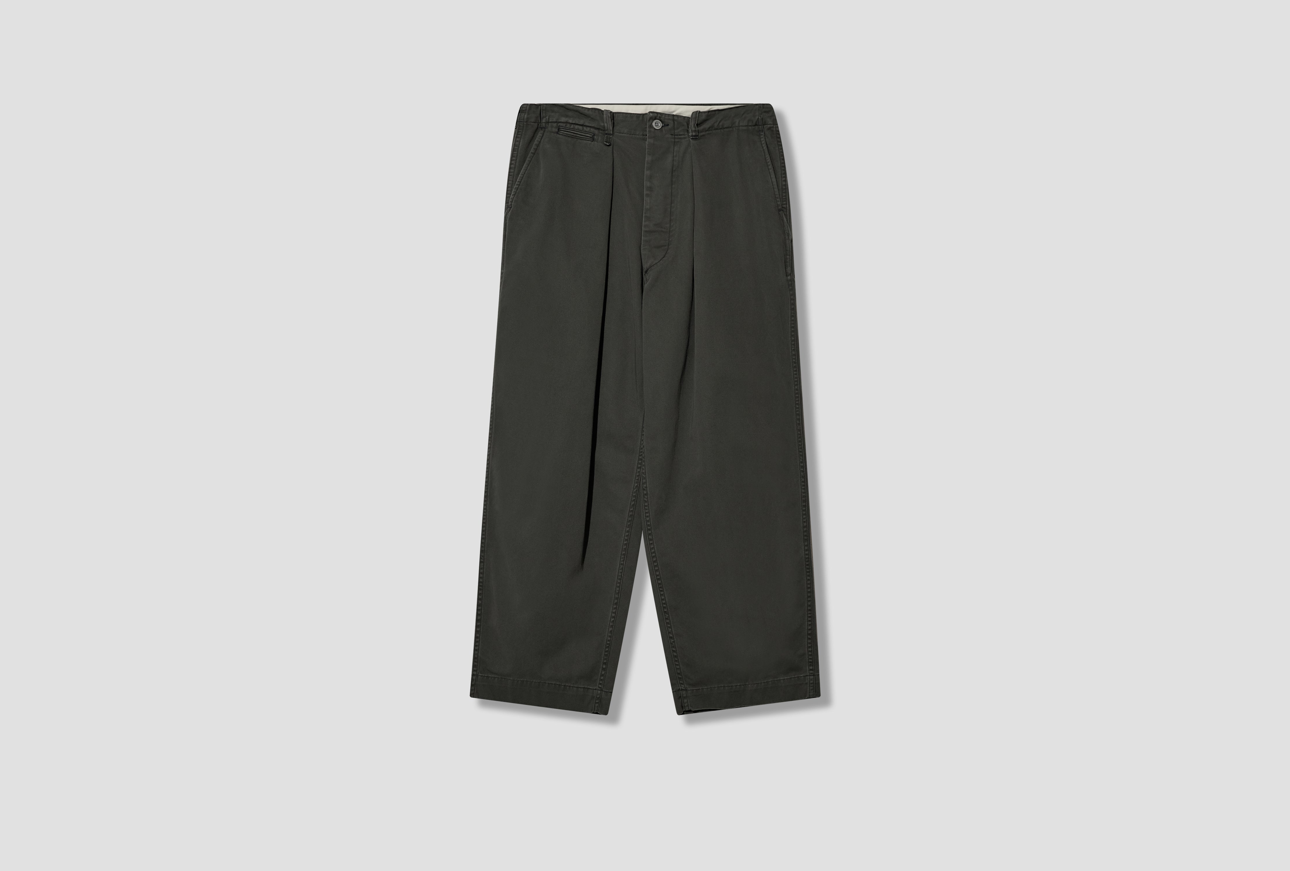 ALBARN - AGED-EFFECT RESIZED CHINO TROUSERS NN-0801T18 Grey