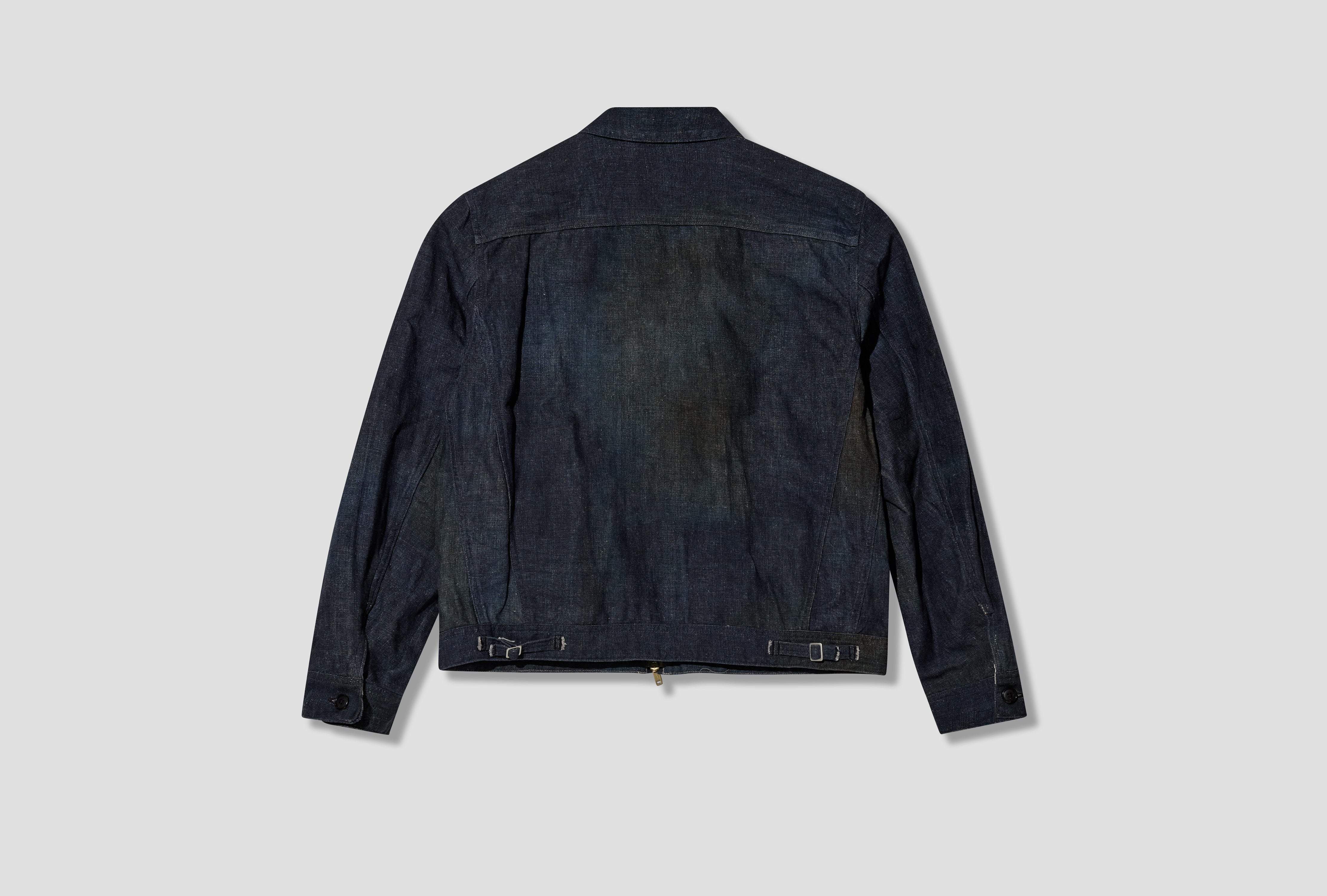 N.JETT - PRINTED CANVAS SHORT BLOUSON NN-0301B18 Blue