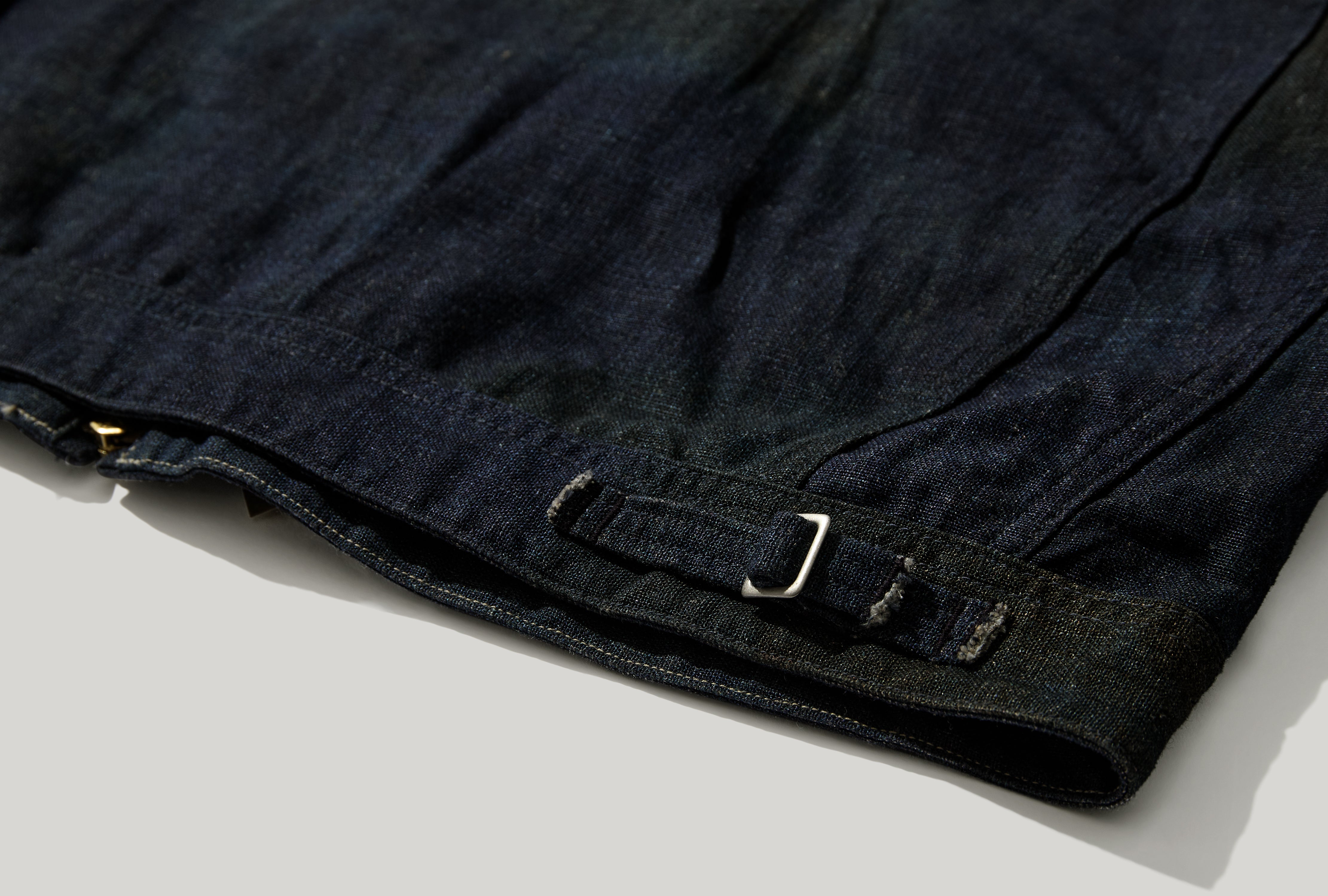 N.JETT - PRINTED CANVAS SHORT BLOUSON NN-0301B18 Blue