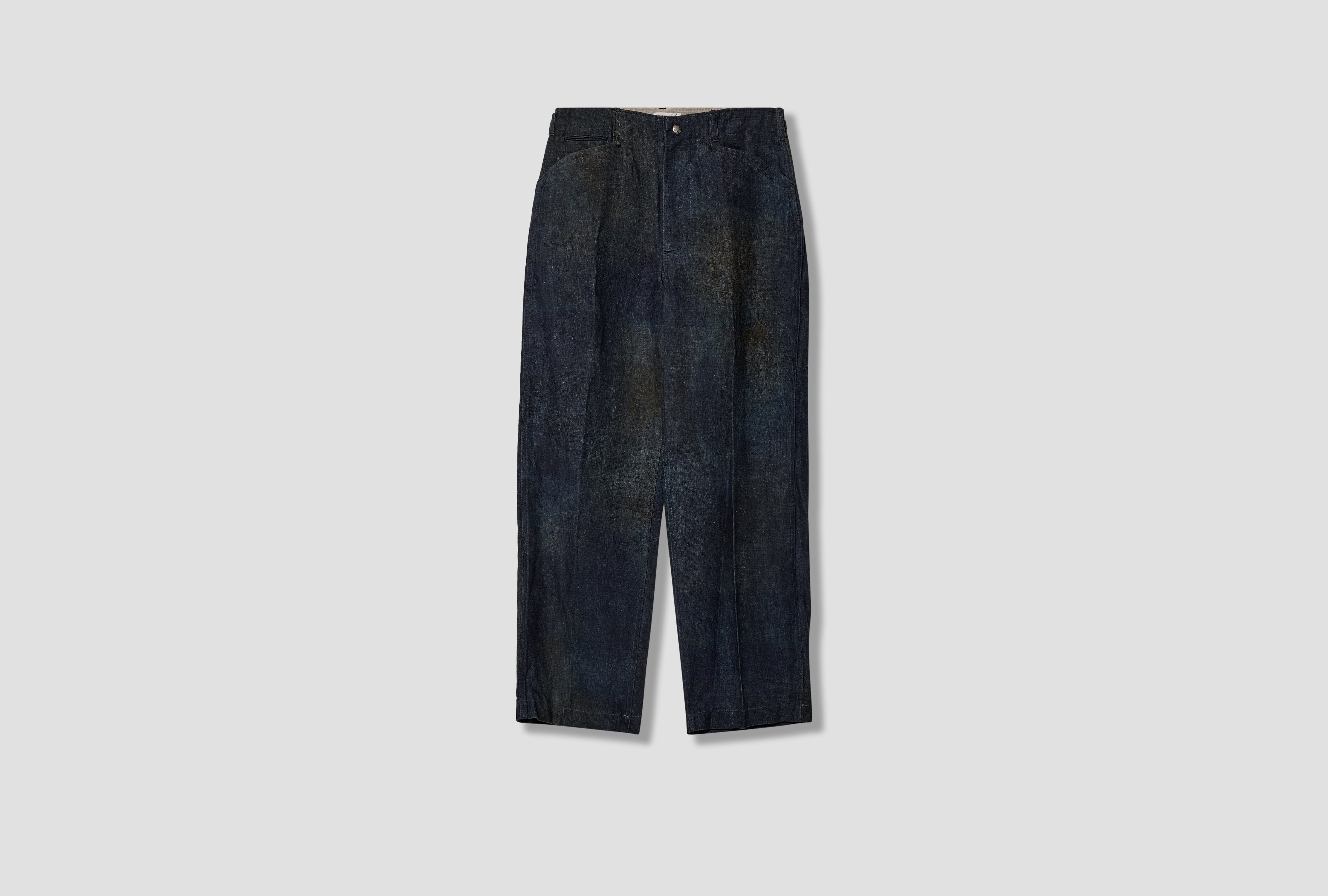 N.MORLEY - PRINTED CANVAS FRISCO TROUSERS NN-0302T18 Blue