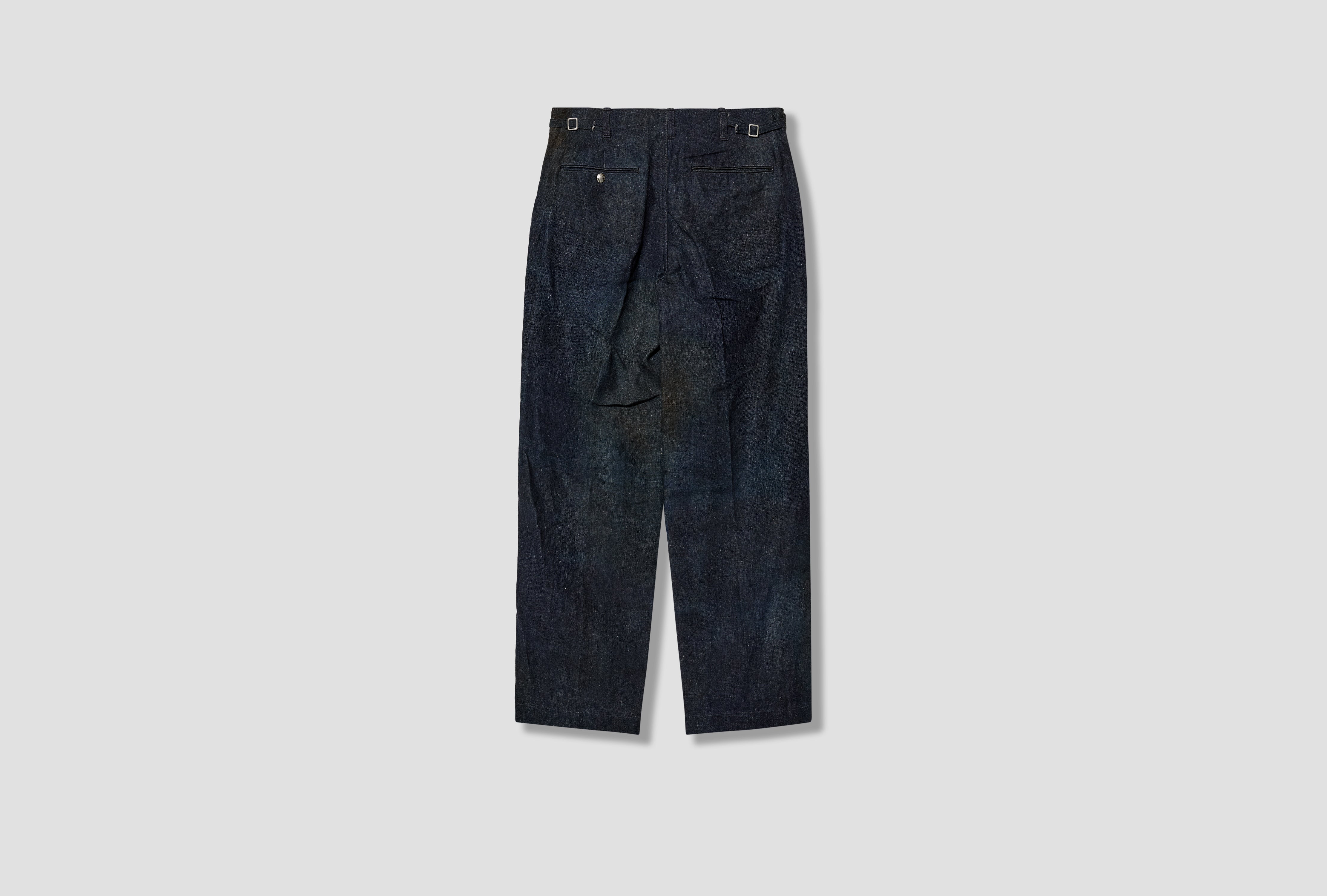 N.MORLEY - PRINTED CANVAS FRISCO TROUSERS NN-0302T18 Blue