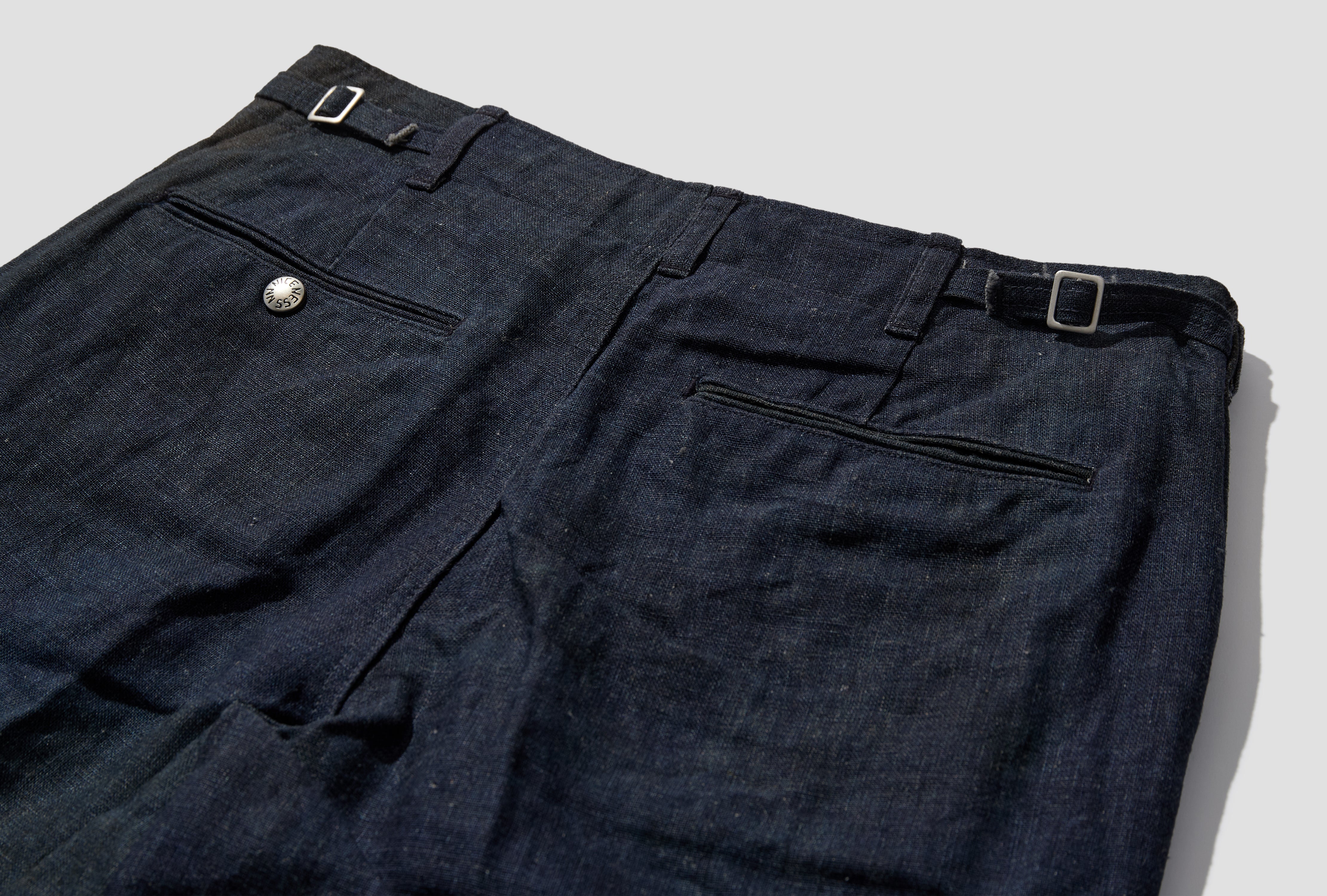 N.MORLEY - PRINTED CANVAS FRISCO TROUSERS NN-0302T18 Blue