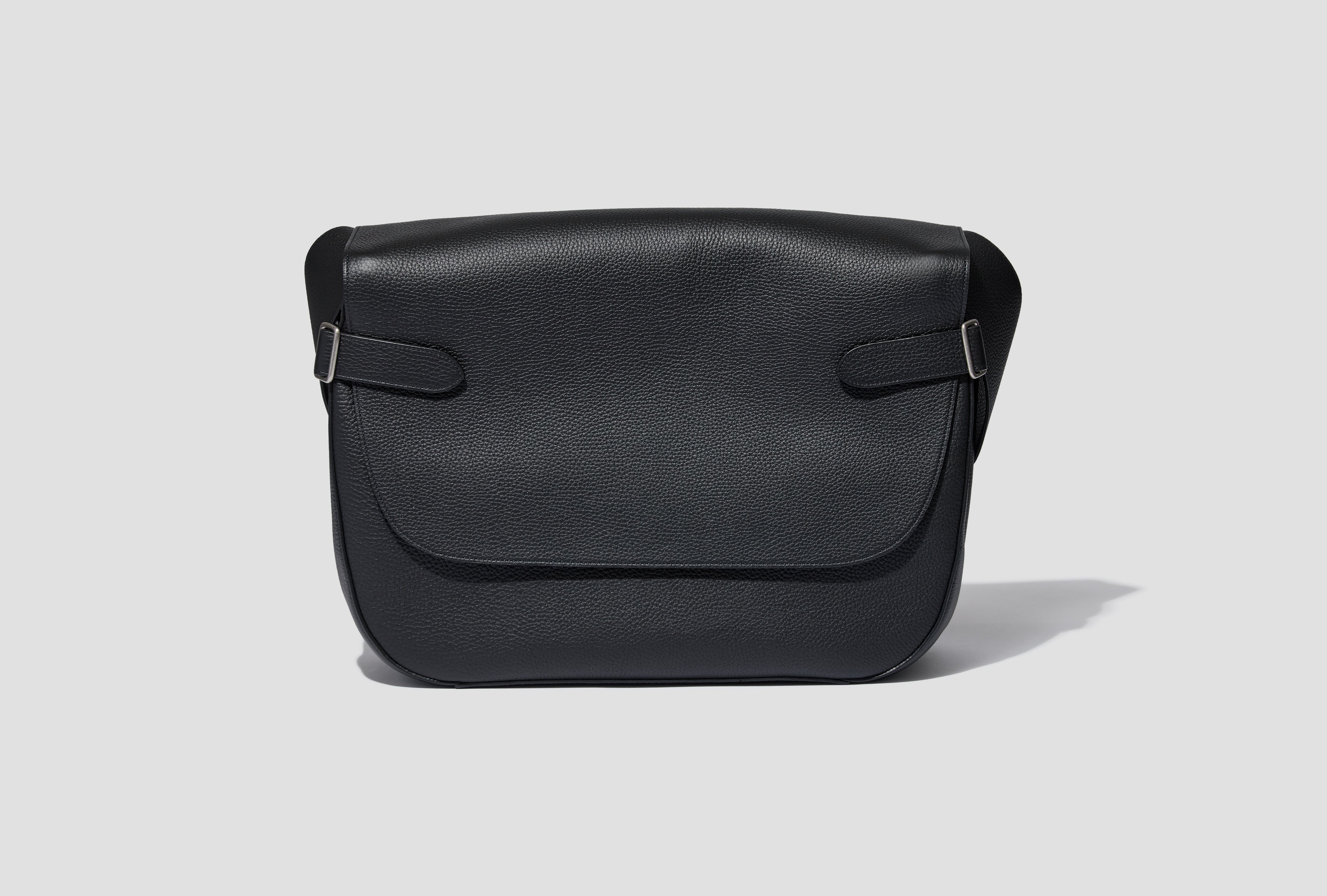 HEFNER - PINNACLE LEATHER POSTMAN BAG NN-3501A18 Black