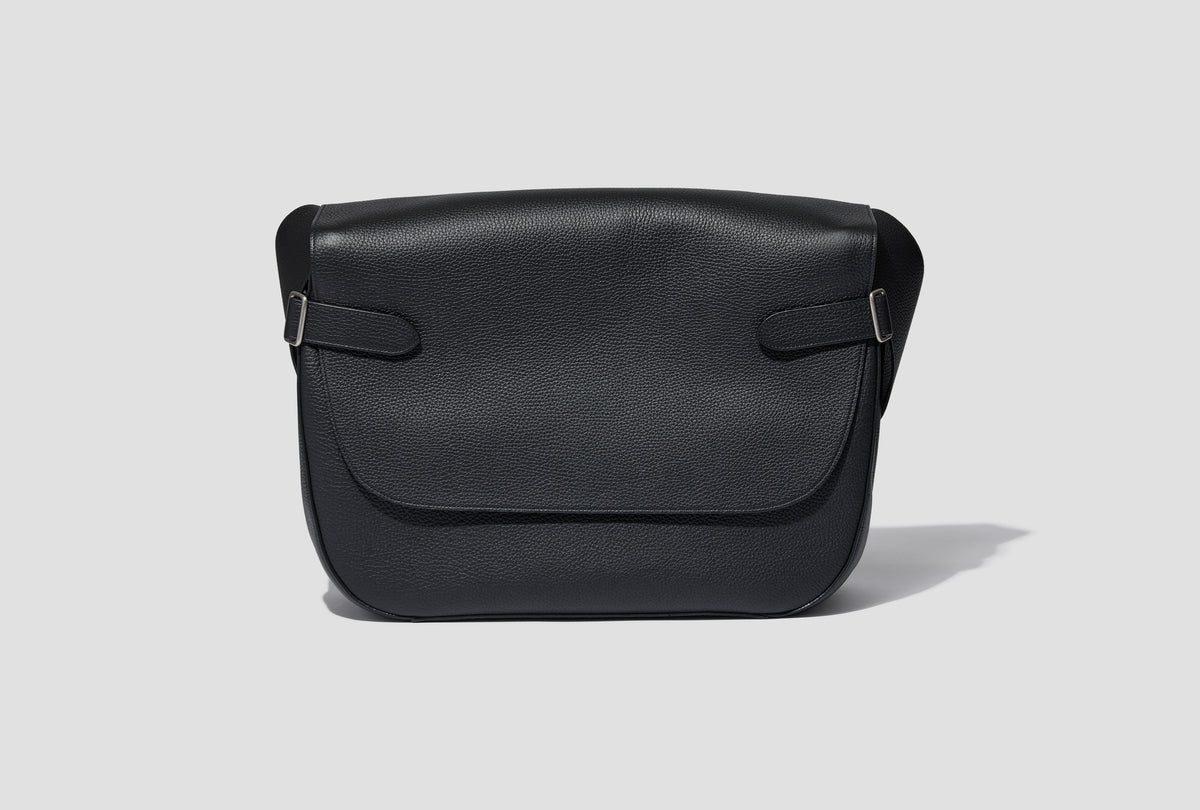 HEFNER - PINNACLE LEATHER POSTMAN BAG NN-3501A18 Black