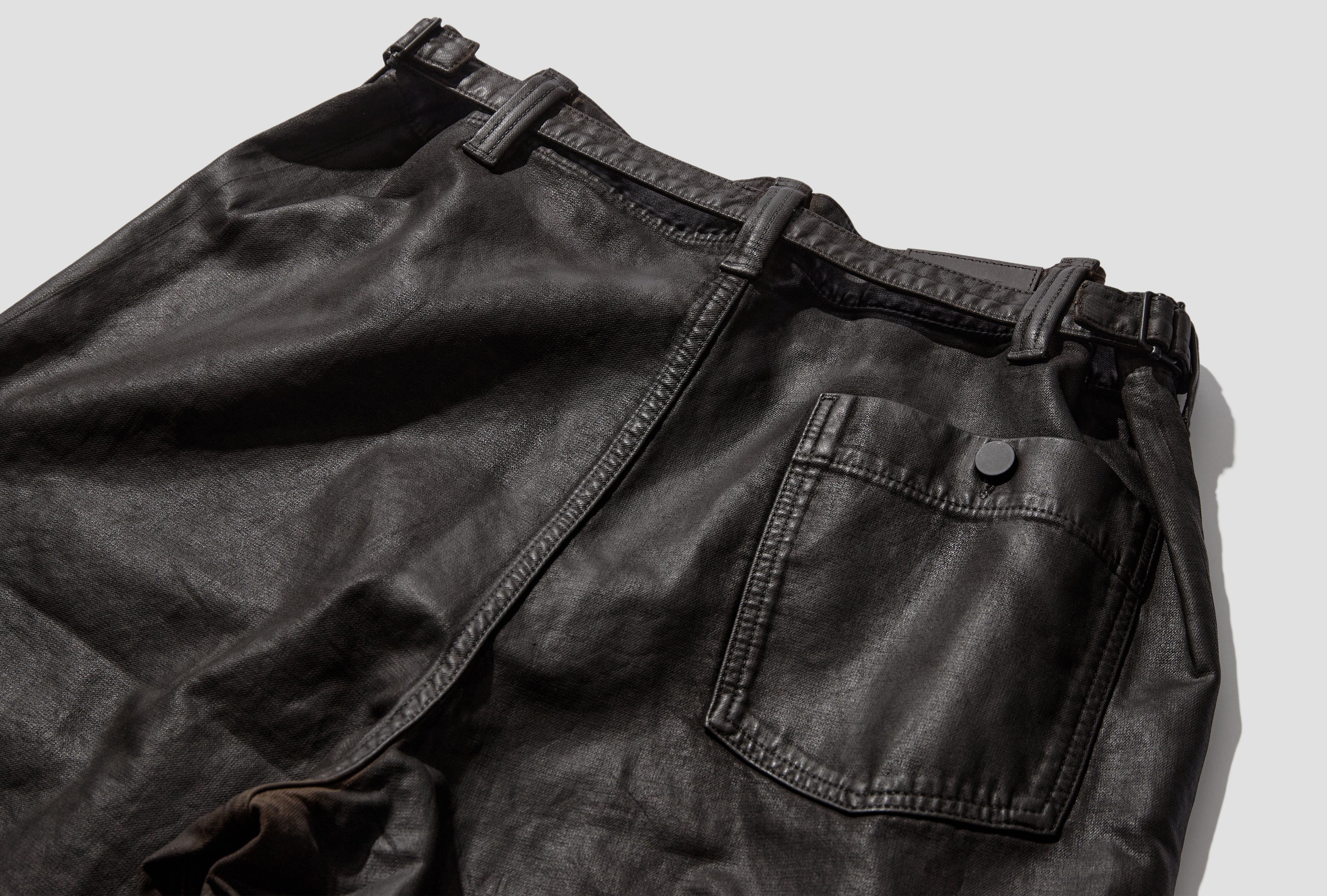 MAXI WORKWEAR PANTS - COATED DENIM PA1362 LD1083 Dark brown