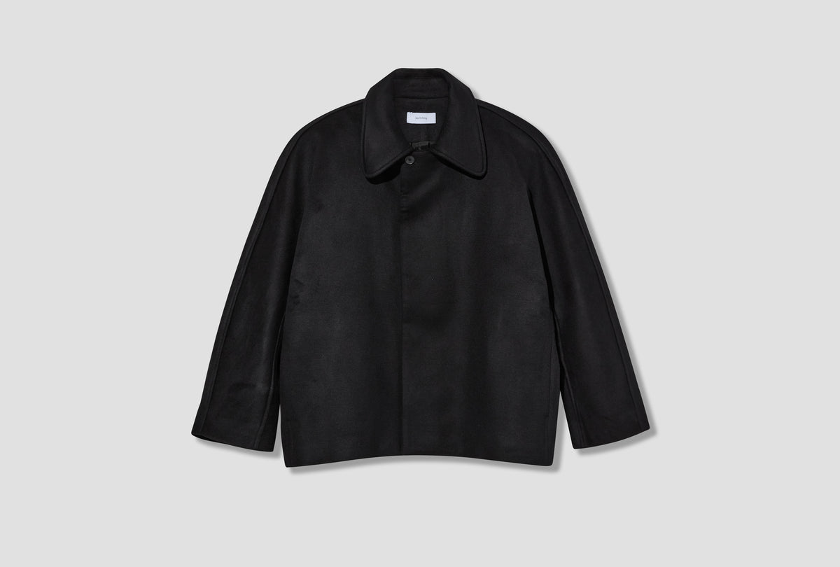 TP CHORE JACKET - JAPANESE BRUSHED WOOL/CASHMERE/SILK / BLACK LB-16A