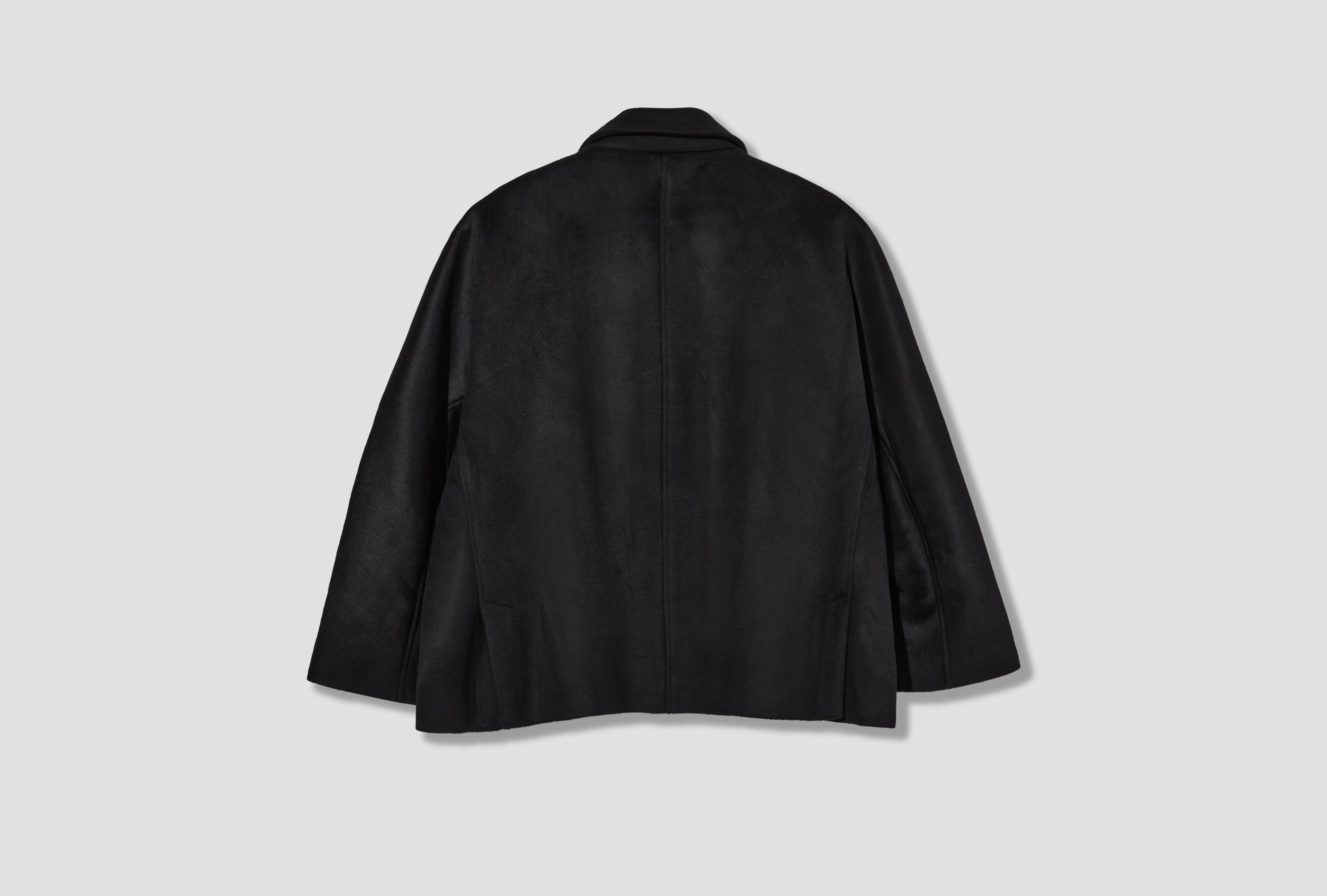 TP CHORE JACKET - JAPANESE BRUSHED WOOL/CASHMERE/SILK / BLACK LB-16A
