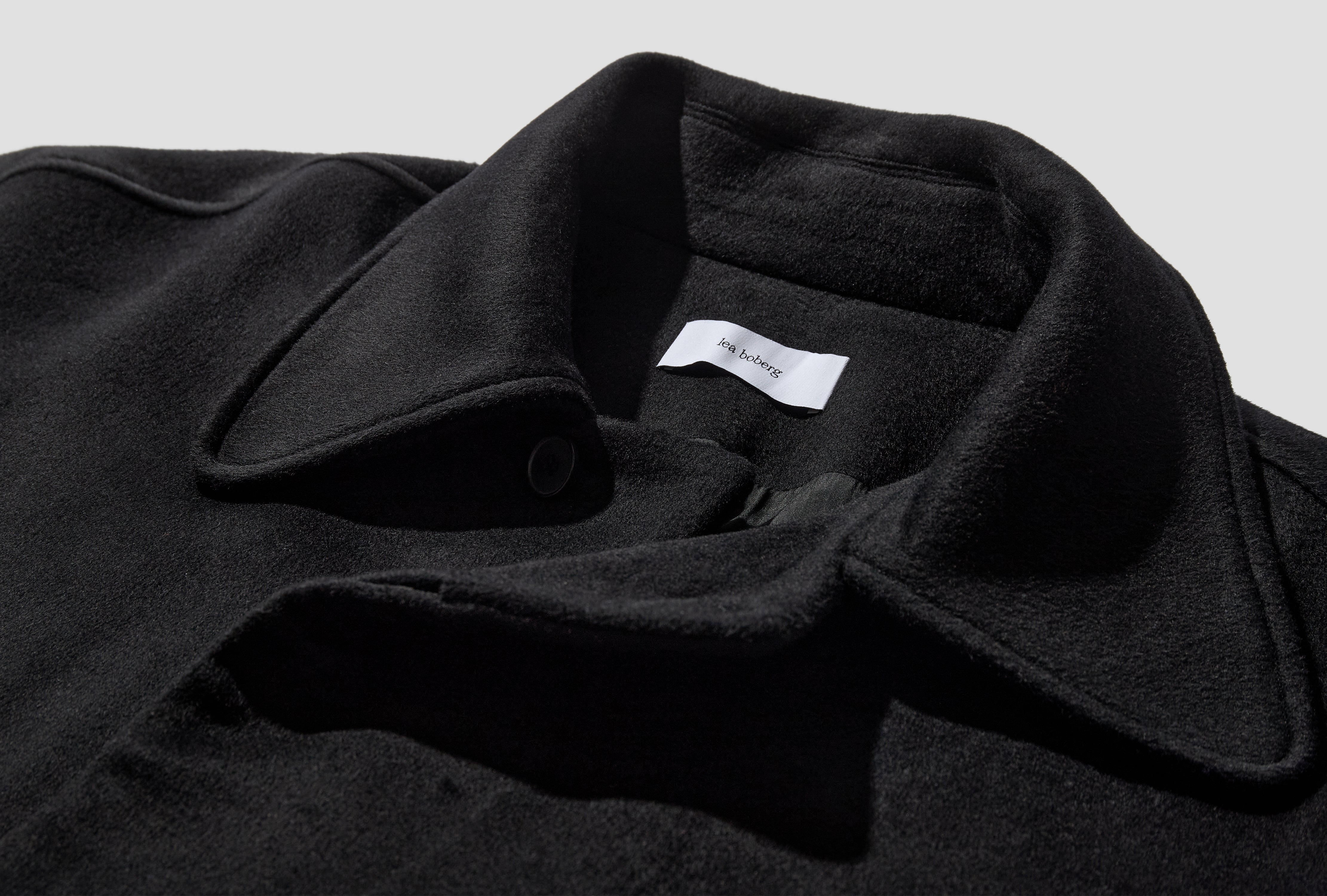 TP CHORE JACKET - JAPANESE BRUSHED WOOL/CASHMERE/SILK / BLACK LB-16A