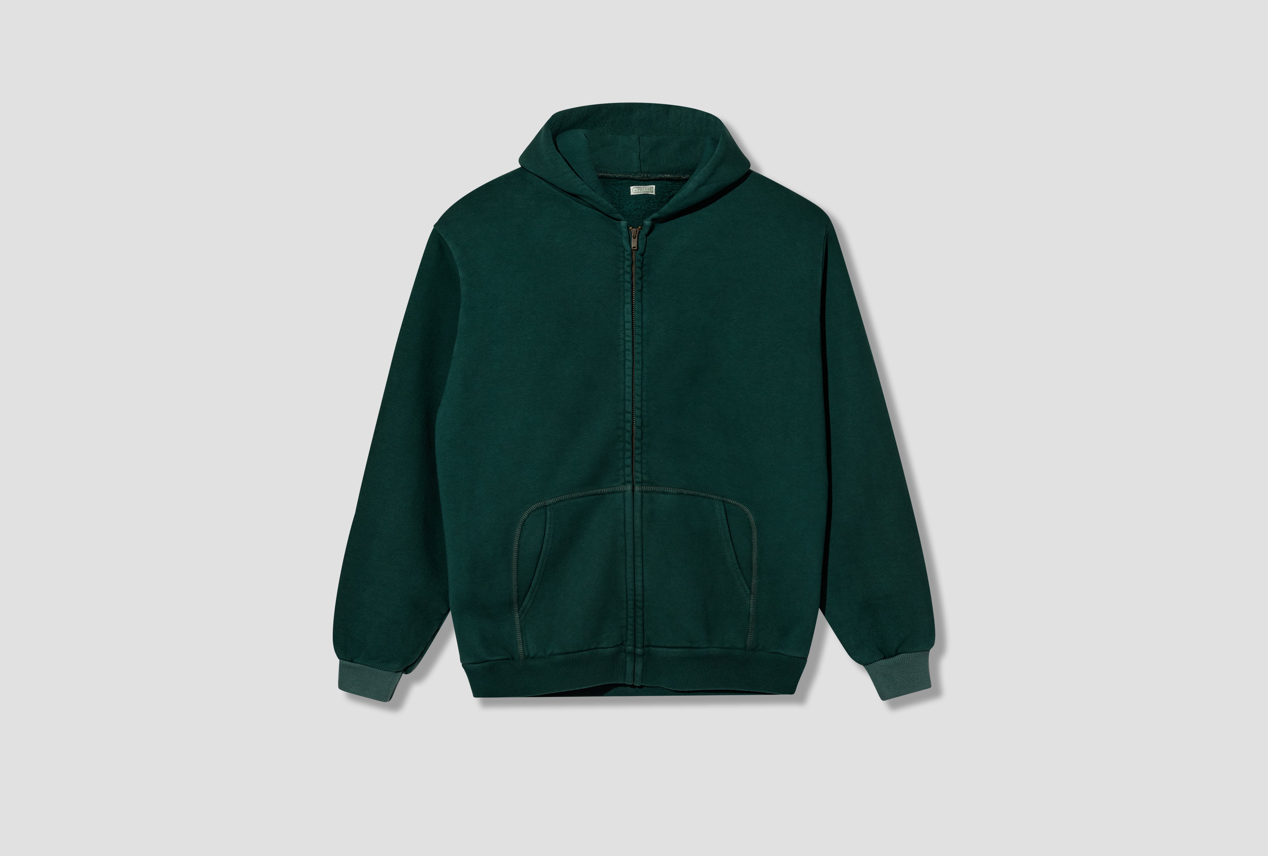 VINTAGE ZIP SWEAT HOODIE 26AAP-05-10 Green