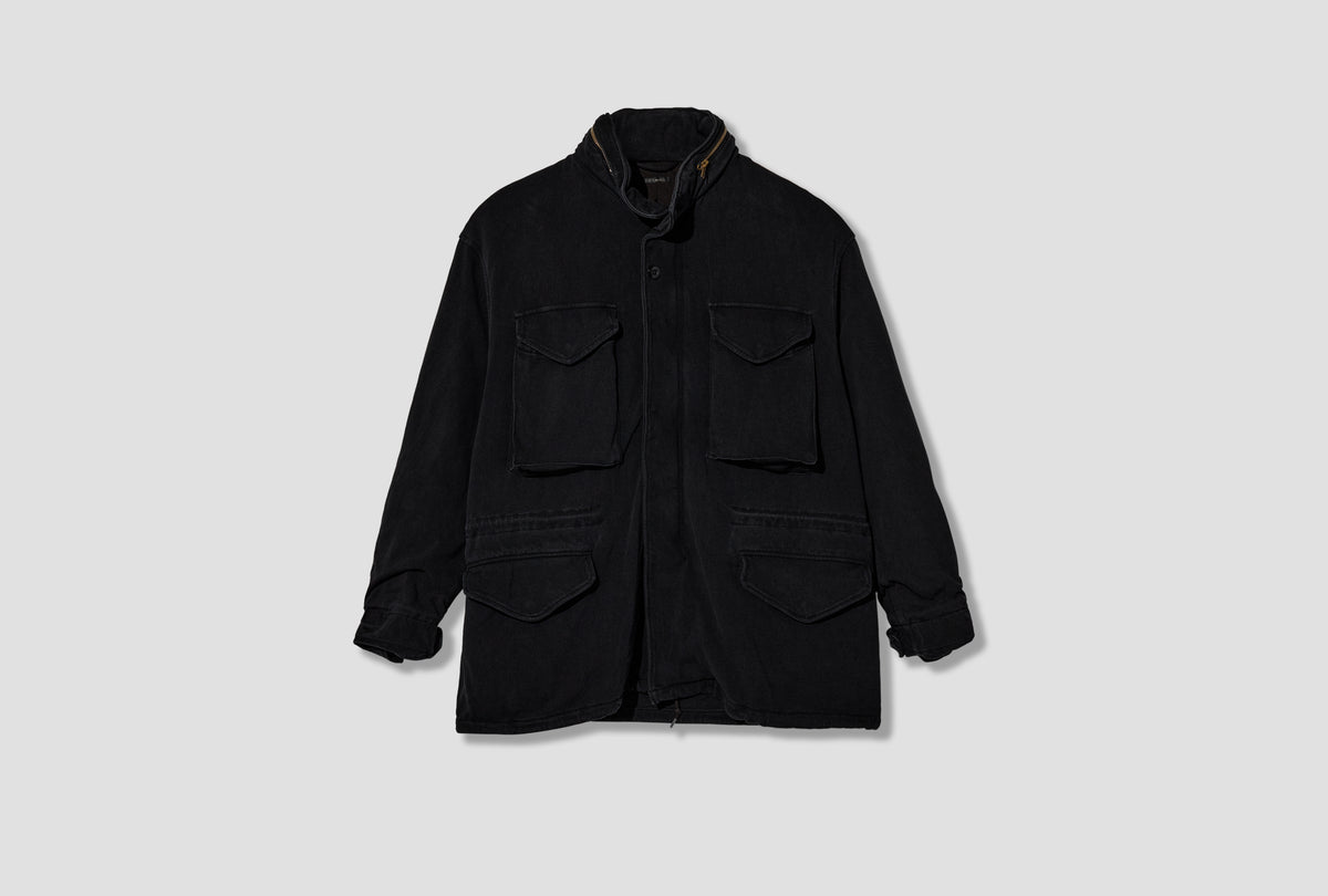 COTTON JERSEY M65 JACKET E03-05006 Black