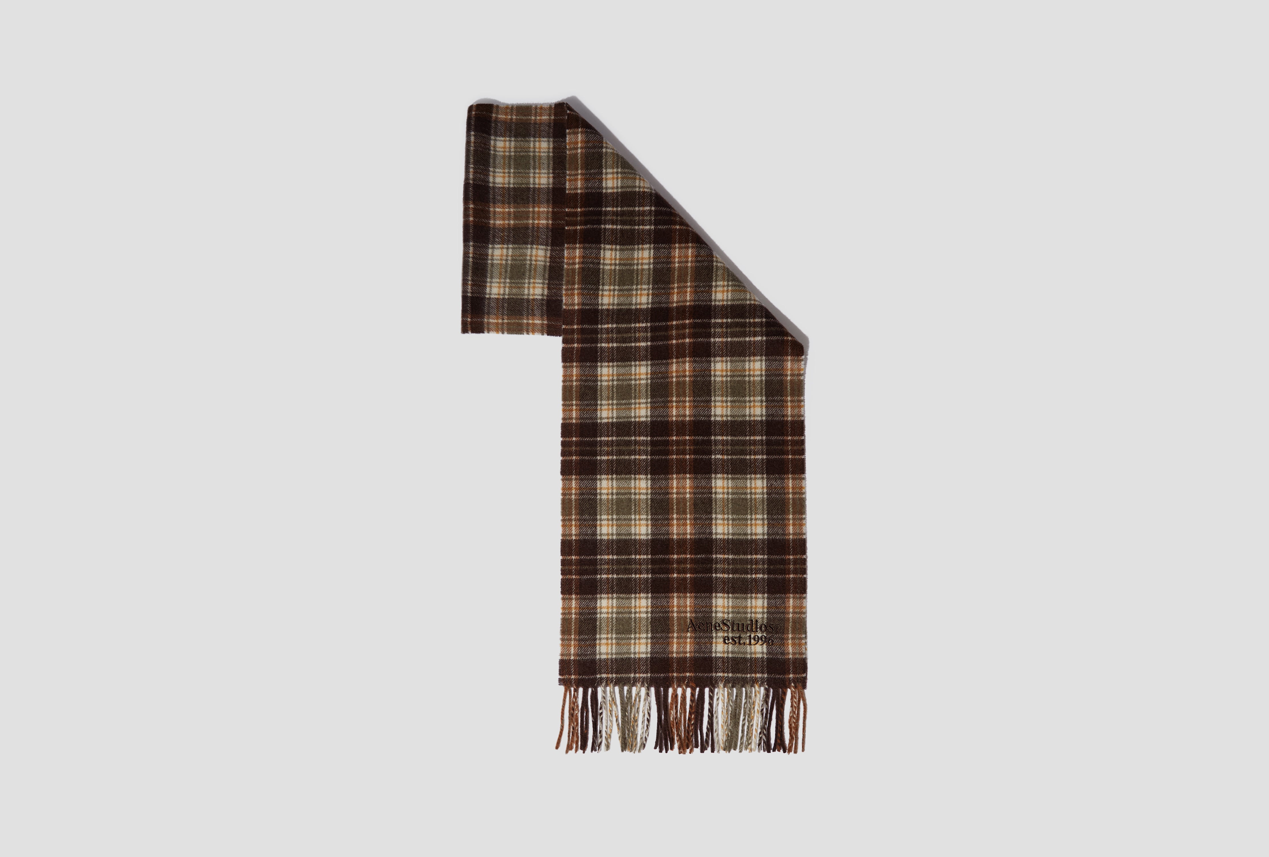 CANADA CASHMERE CHECK GRS CA0438 Dark brown