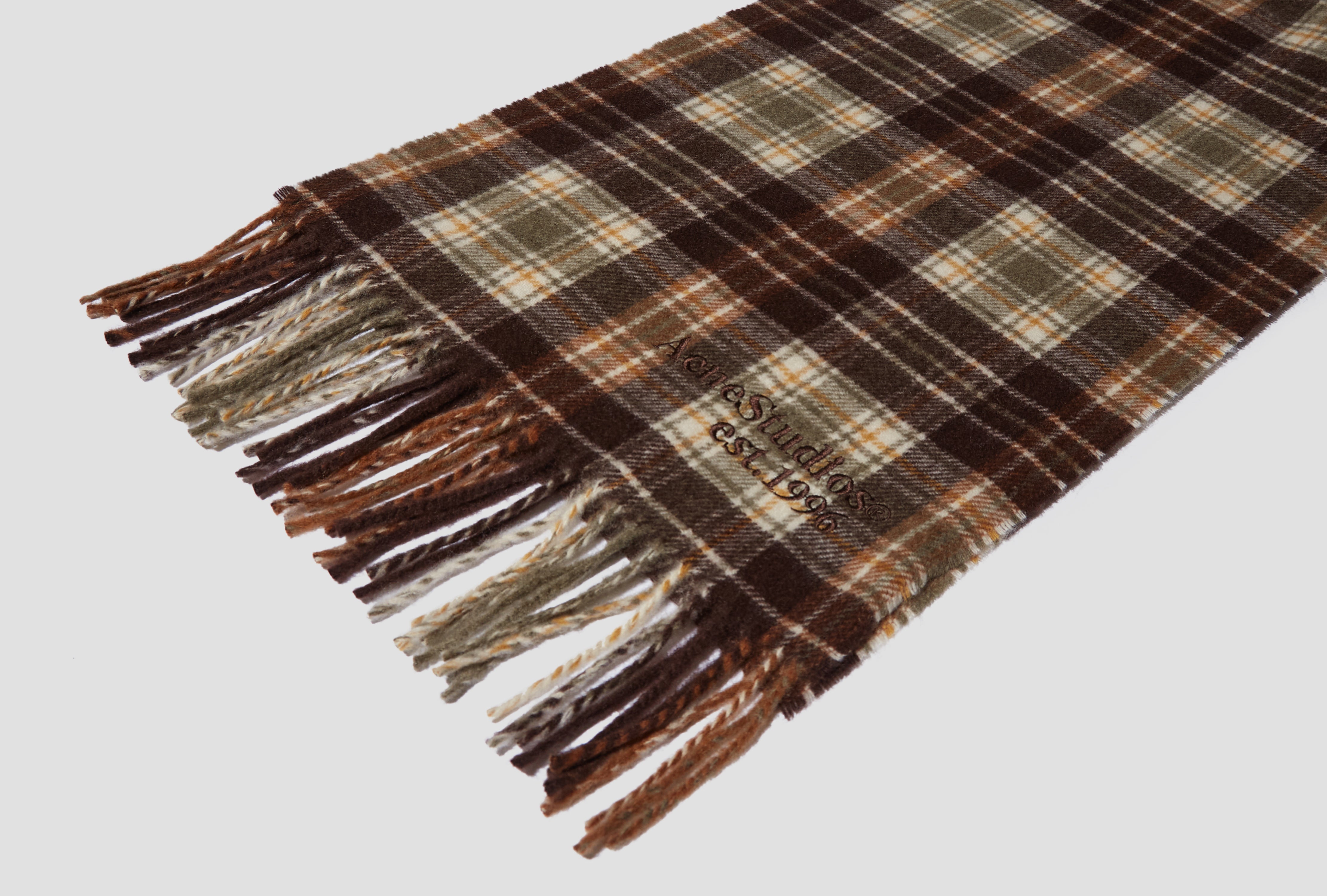 CANADA CASHMERE CHECK GRS CA0438 Dark brown