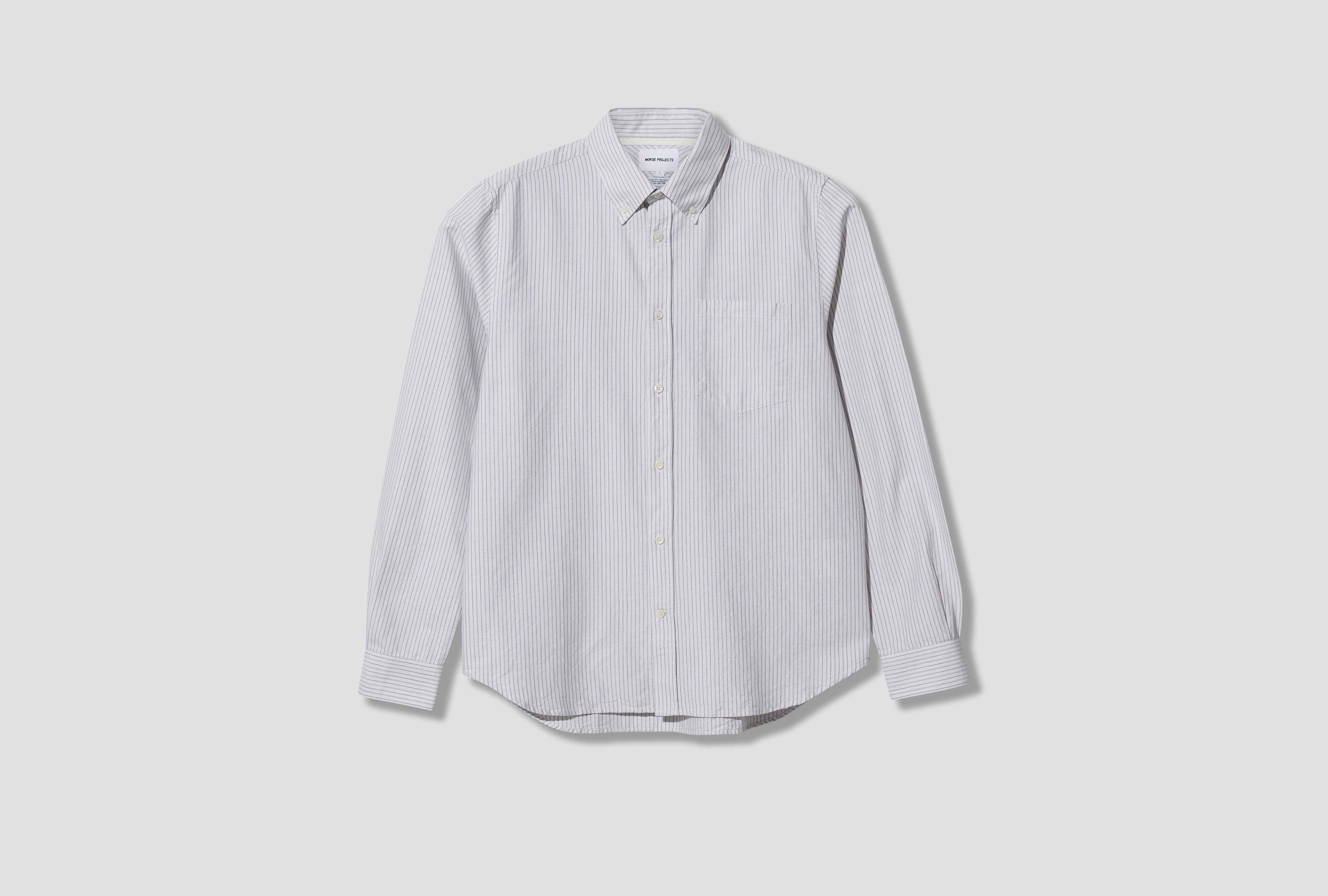 LYNGKROG REGULAR OXFORD BD SHIRT N40-0906 Blue