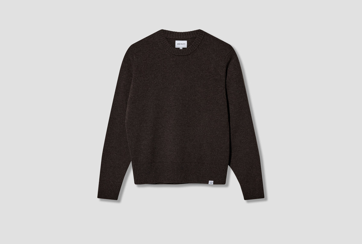 STENSMARK LAMBSWOOL SWEATER N45-0700 Brown