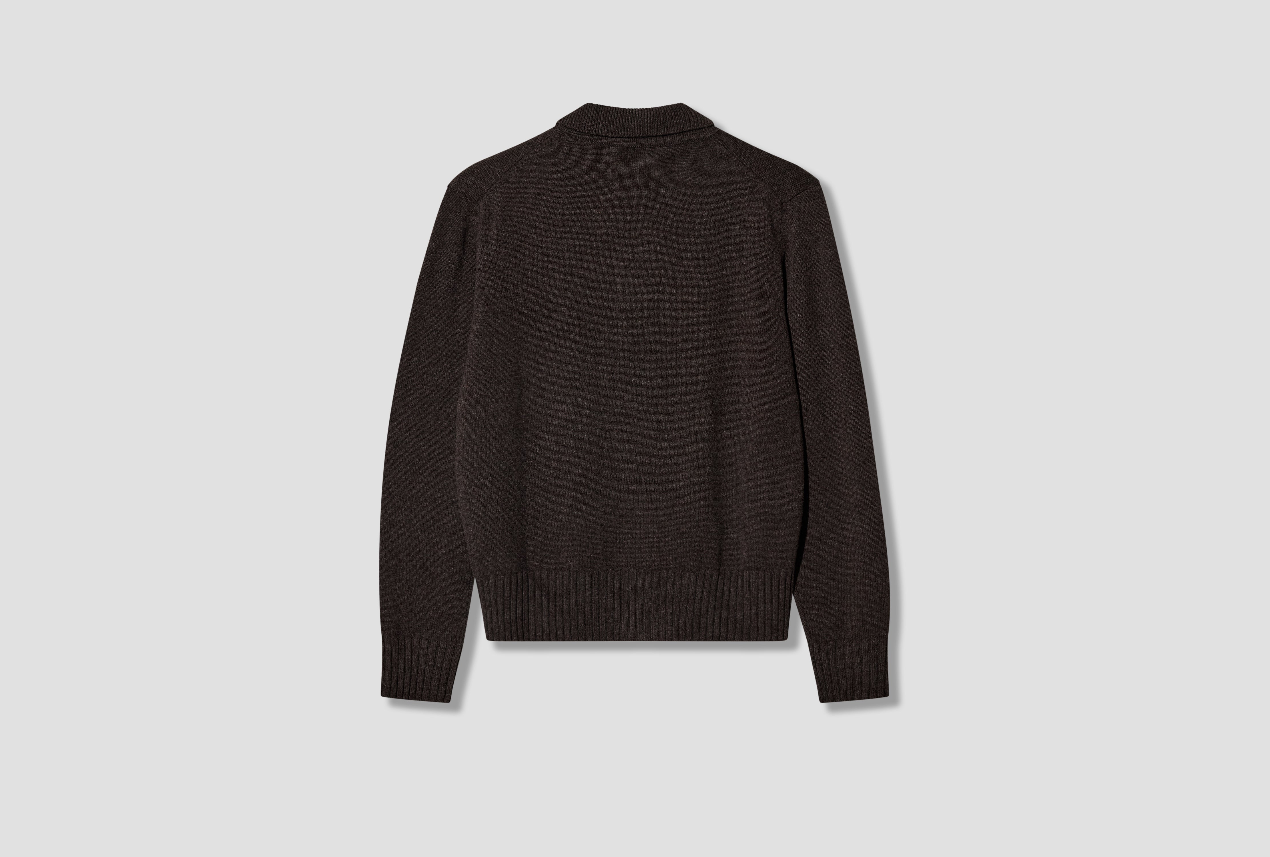 ANHOLT LAMBSWOOL CARDIGAN N45-0704 Brown