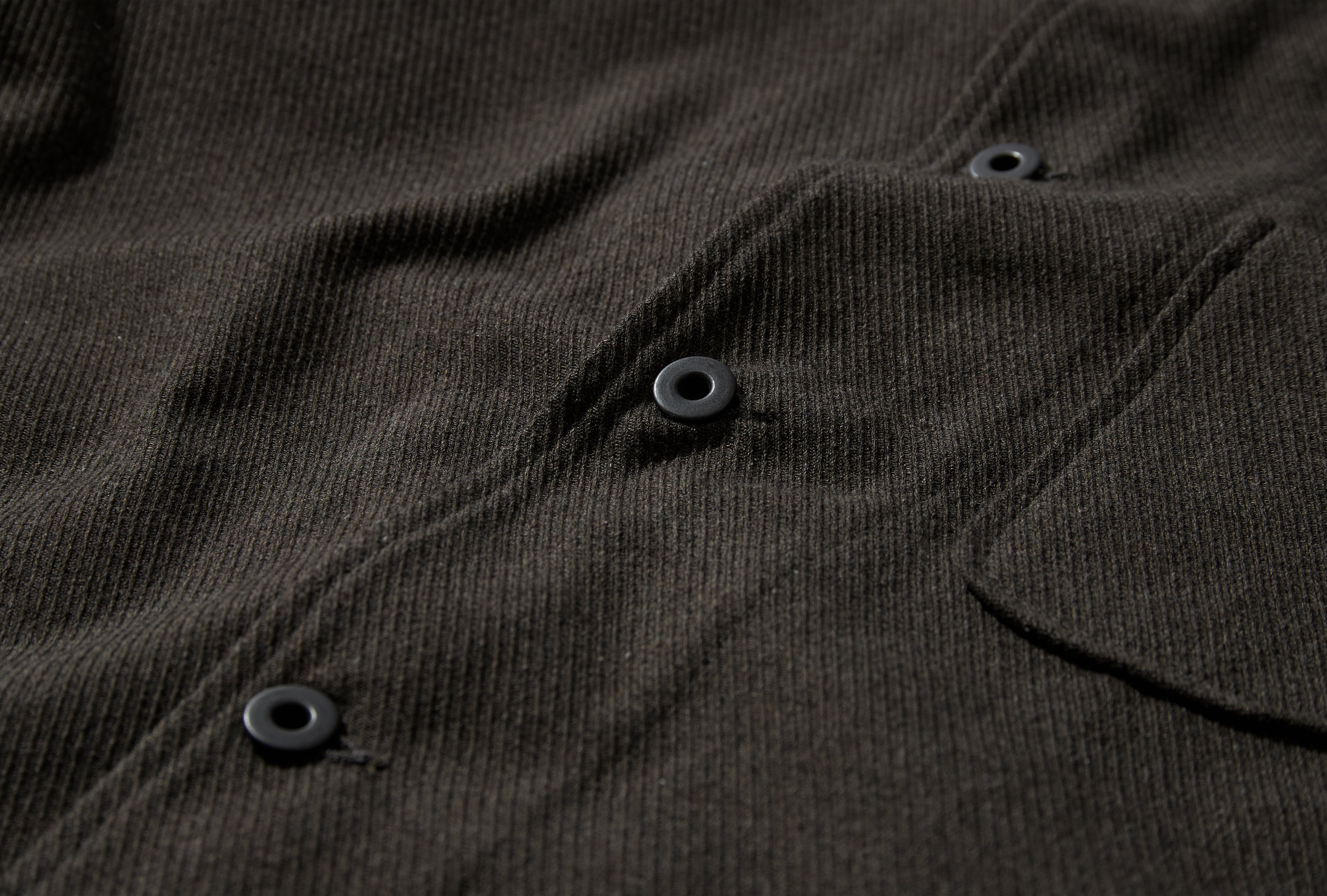 THREE POCKET JACKET - TOP DYED COTTON KERSEY / OLIVE HEATHER
