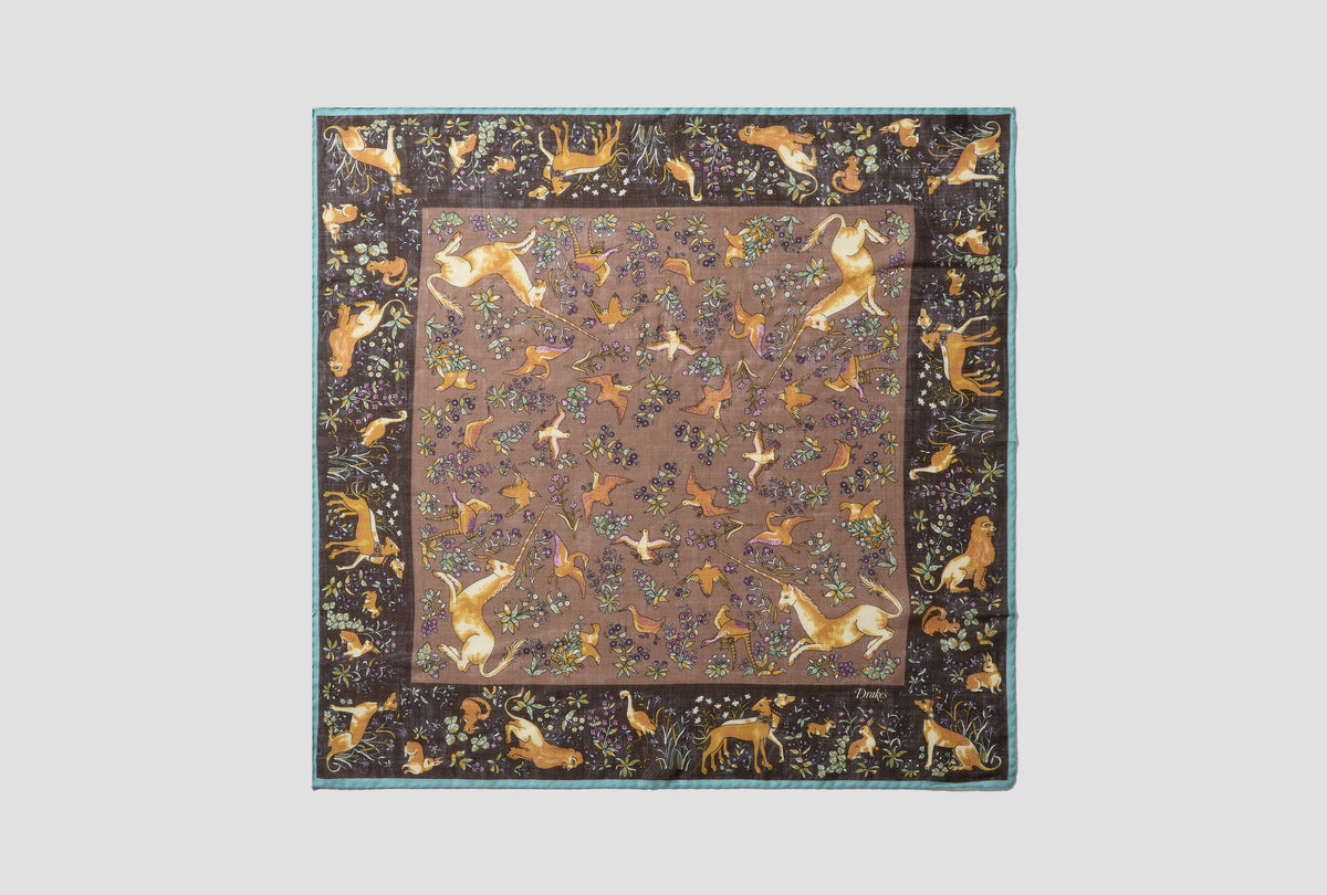 UNICORN TAPESTRY BANDANA DR1AD0 26770-02 Brown