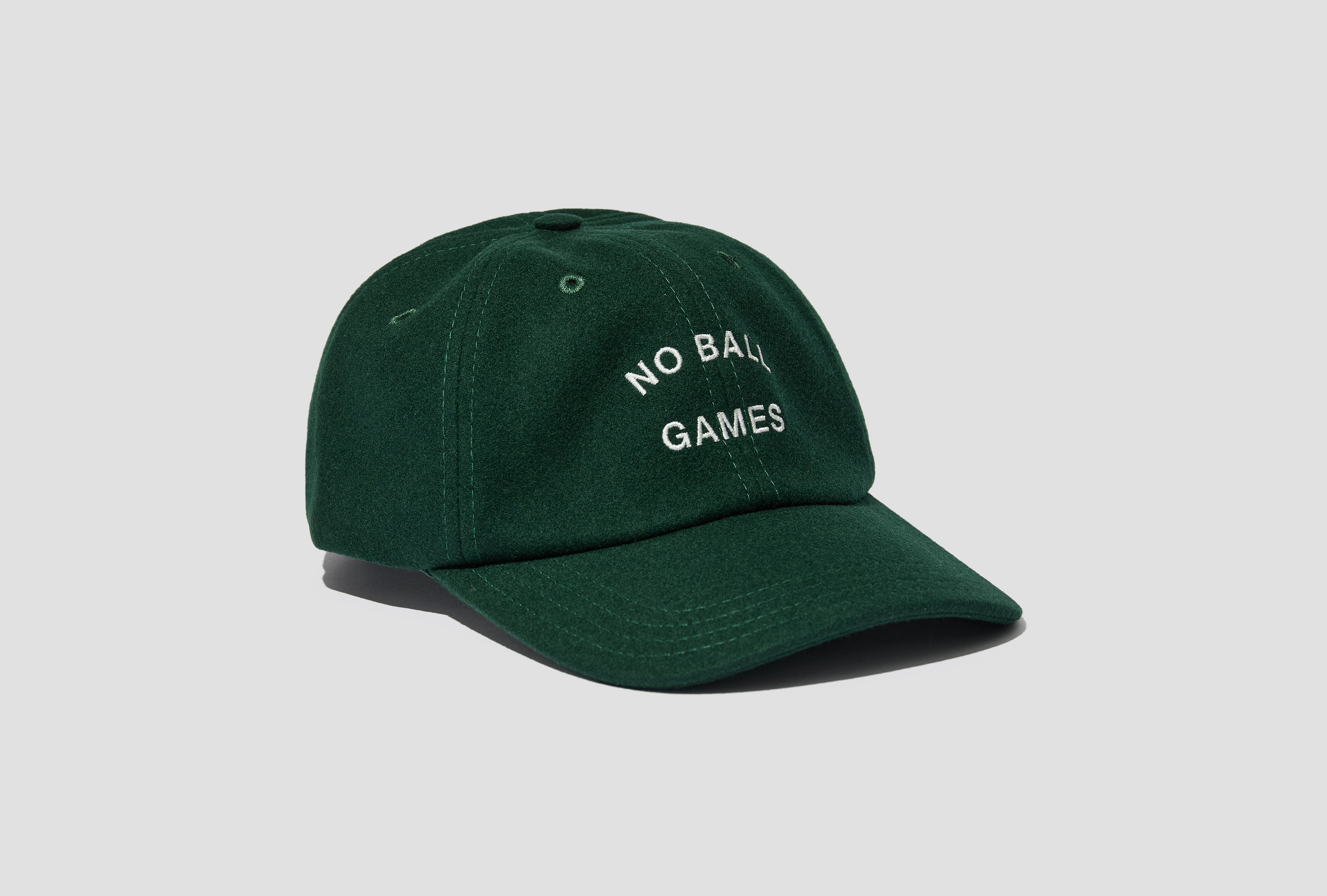 NO BALL GAMES MERINO BASEBALL CAP DR1AG2 26701-02 Green