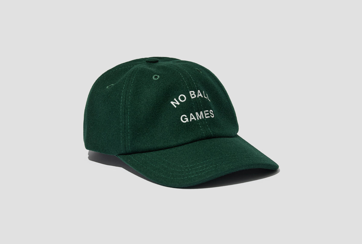 NO BALL GAMES MERINO BASEBALL CAP DR1AG2 26701-02 Green