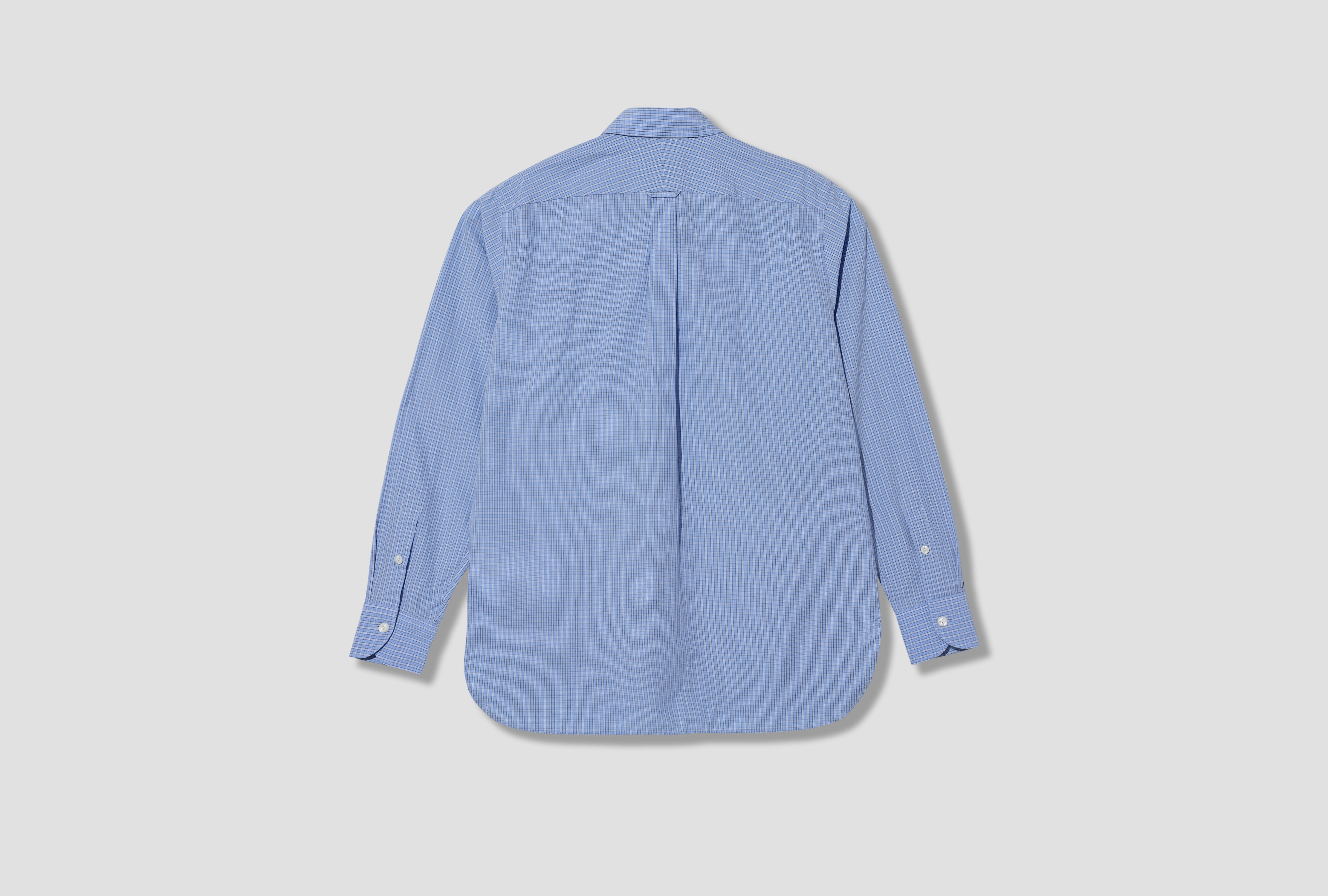 LONG POINT ONE-POCKET CHECK SHIRT DR2A4Q 26644-01 Light blue