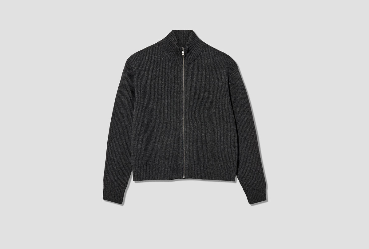 SHRUNK FULL ZIP - DRAINED 4-25K22 Charcoal