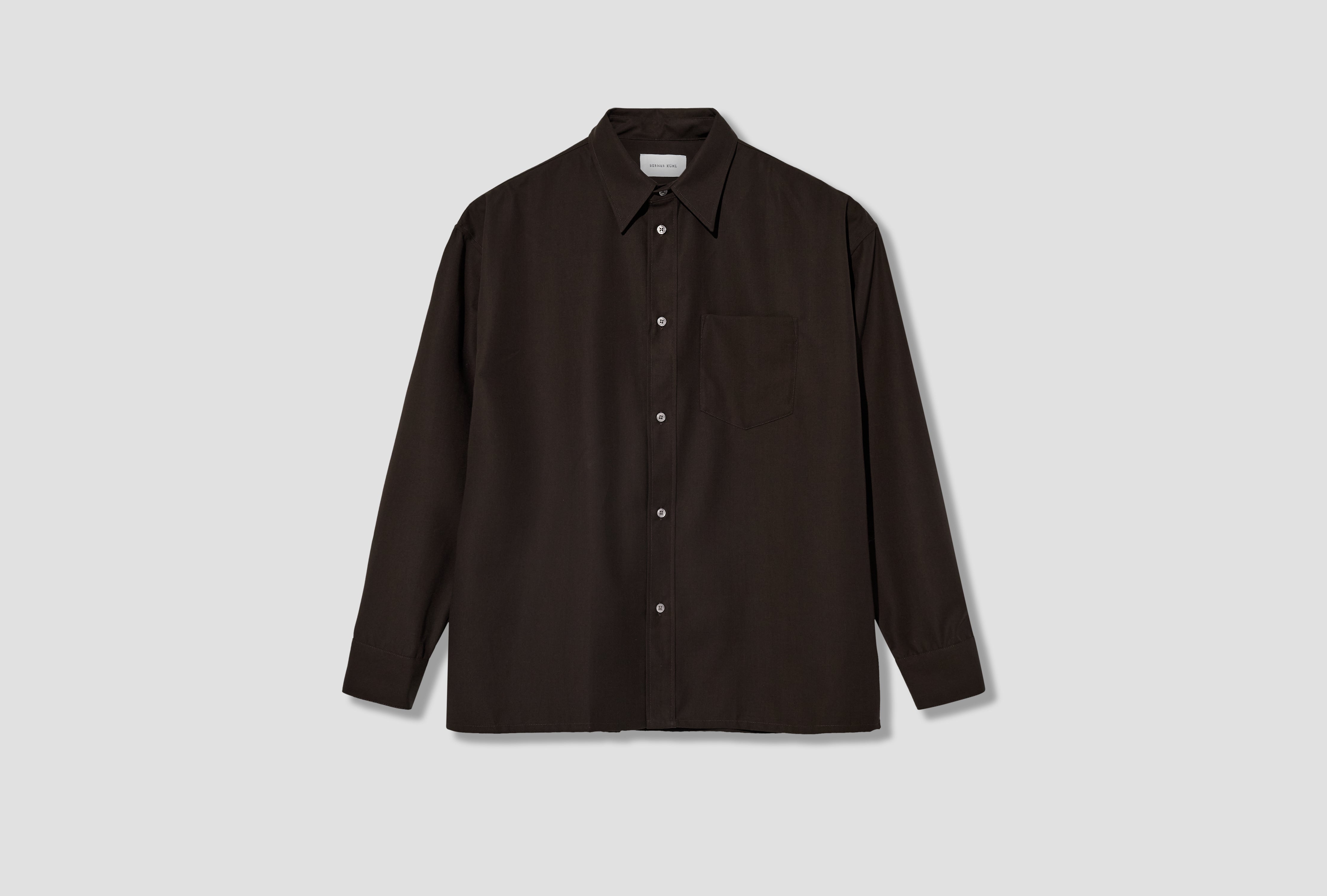 RANCH SHIRT - DOUBLE COTTON 3-100S28 Brown