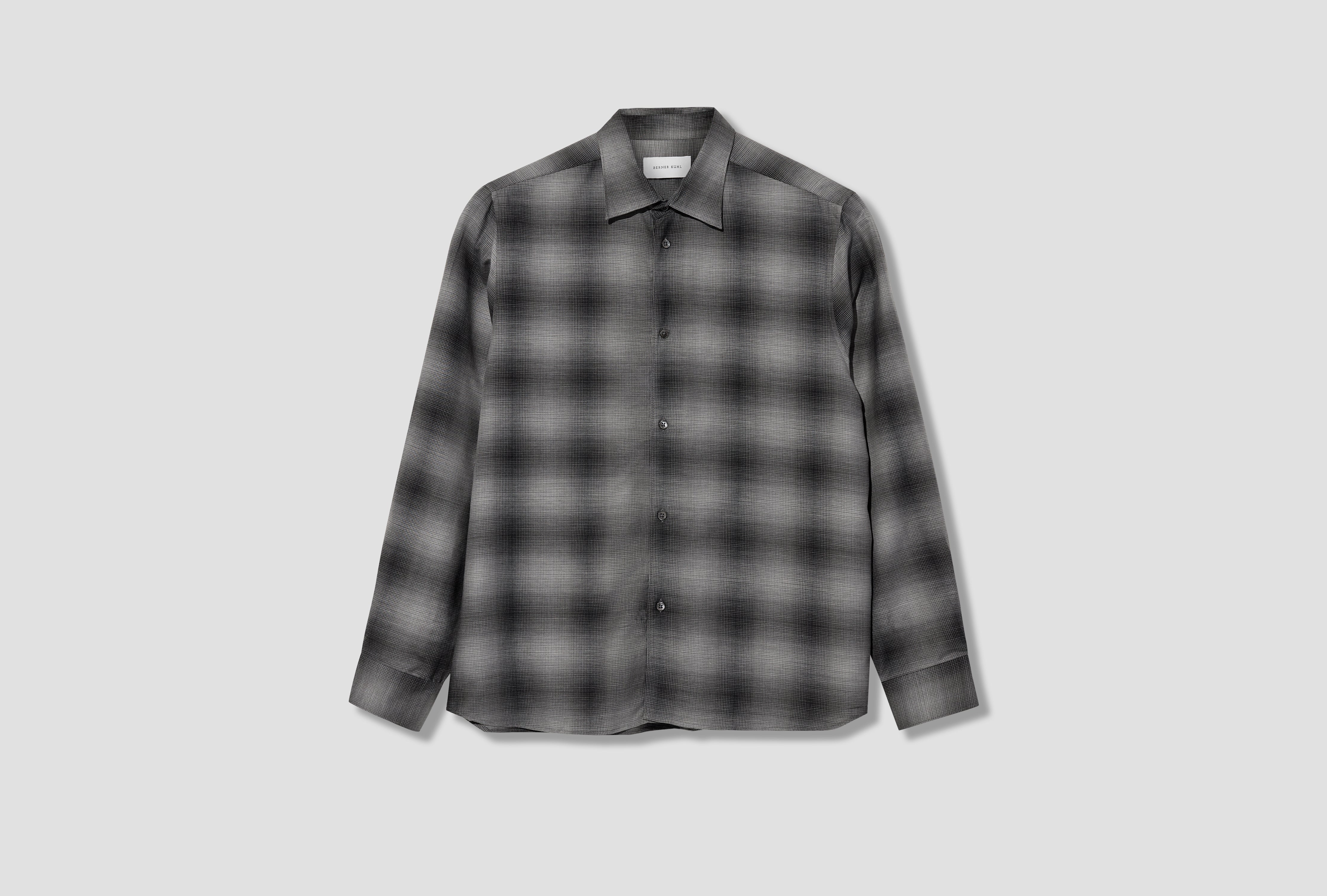 VOLUME SHIRT - CASH CHECK 3-95S12 Charcoal