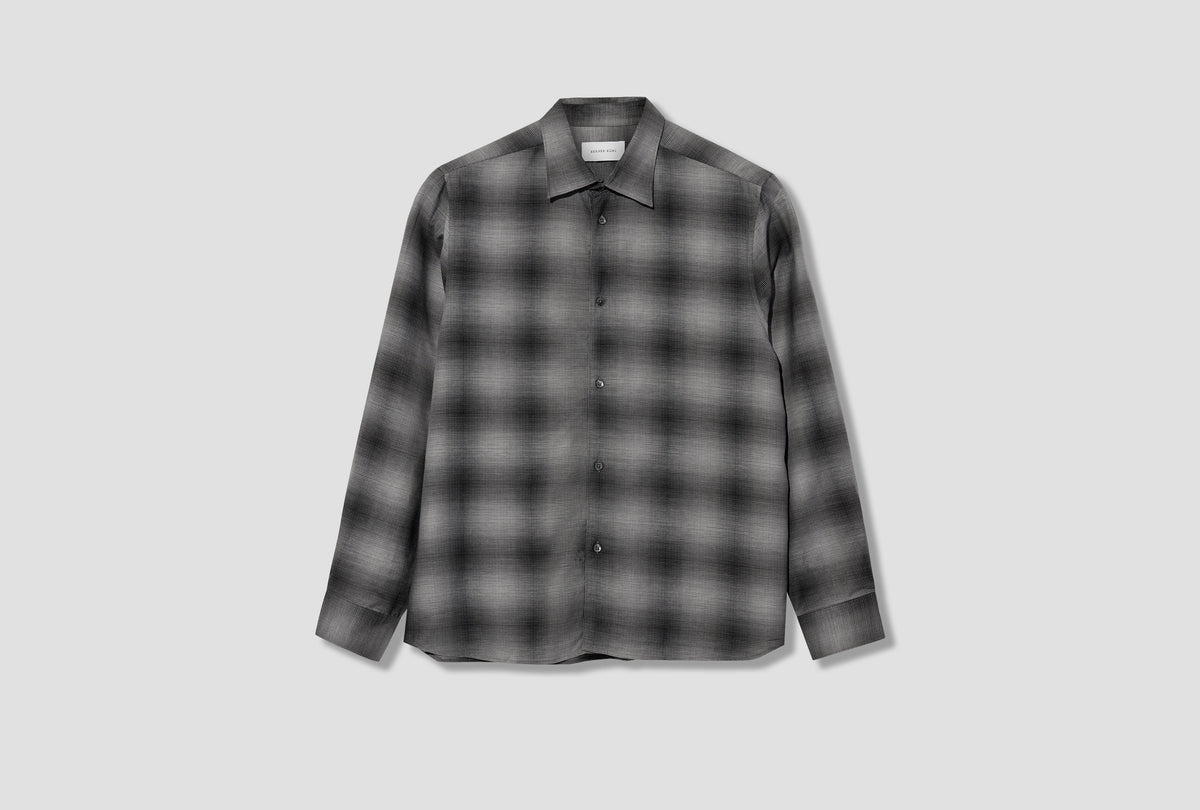 VOLUME SHIRT - CASH CHECK 3-95S12 Charcoal