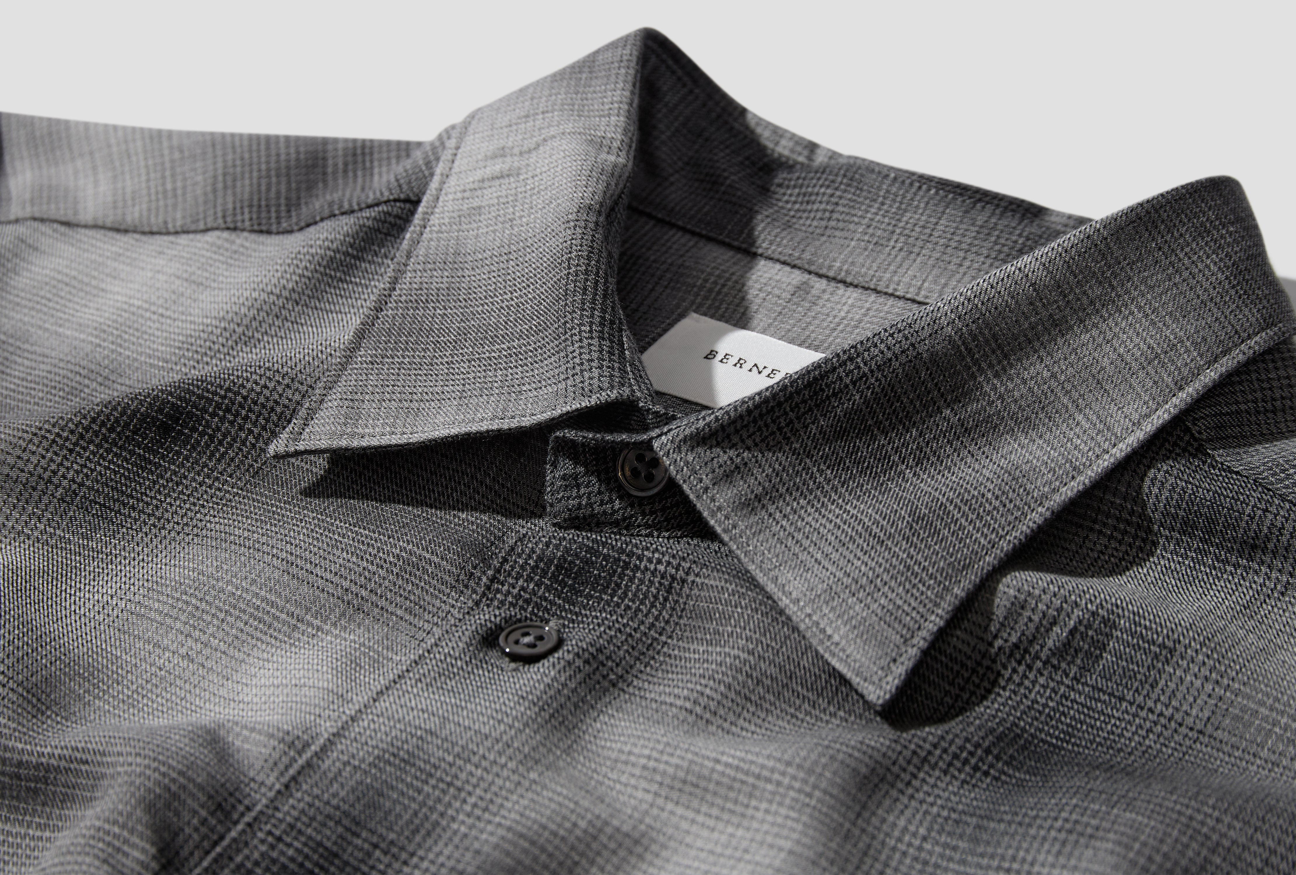 VOLUME SHIRT - CASH CHECK 3-95S12 Charcoal