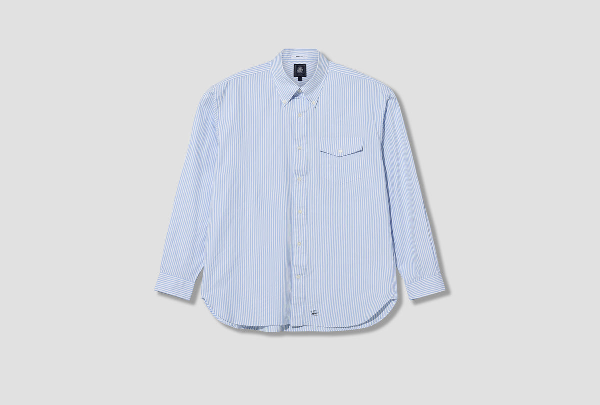 BAGGY FIT B.D. - PIN OXFORD HS OA LW 0902 Stripe