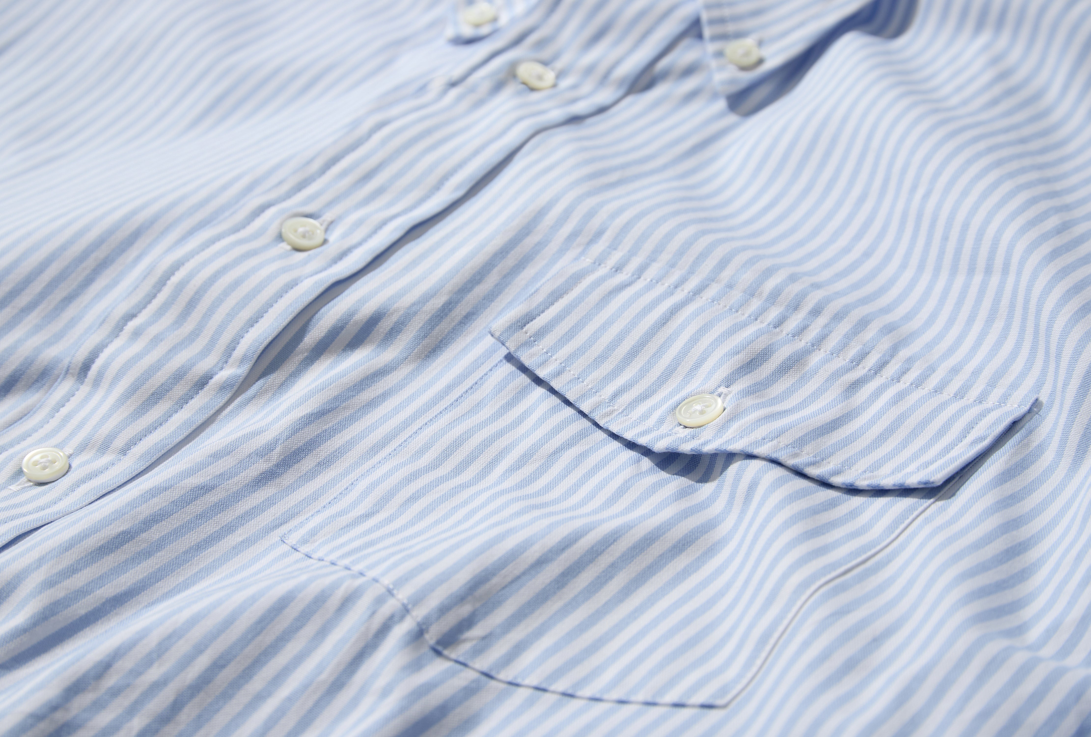 BAGGY FIT B.D. - PIN OXFORD HS OA LW 0902 Stripe
