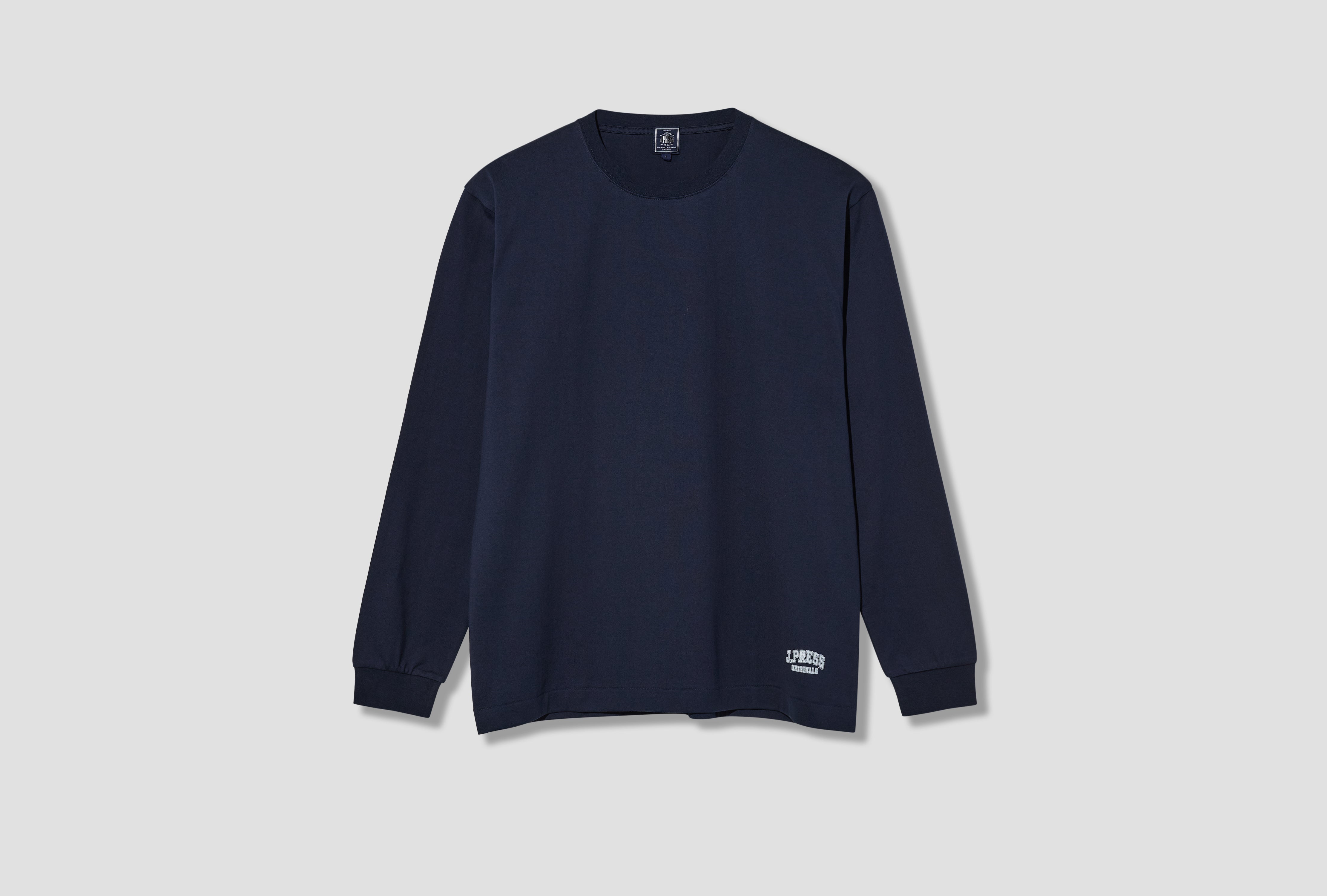 COLLEGE LOGO-LONG TEE - 30/2 JERSEY KK OA LW 0311 Navy