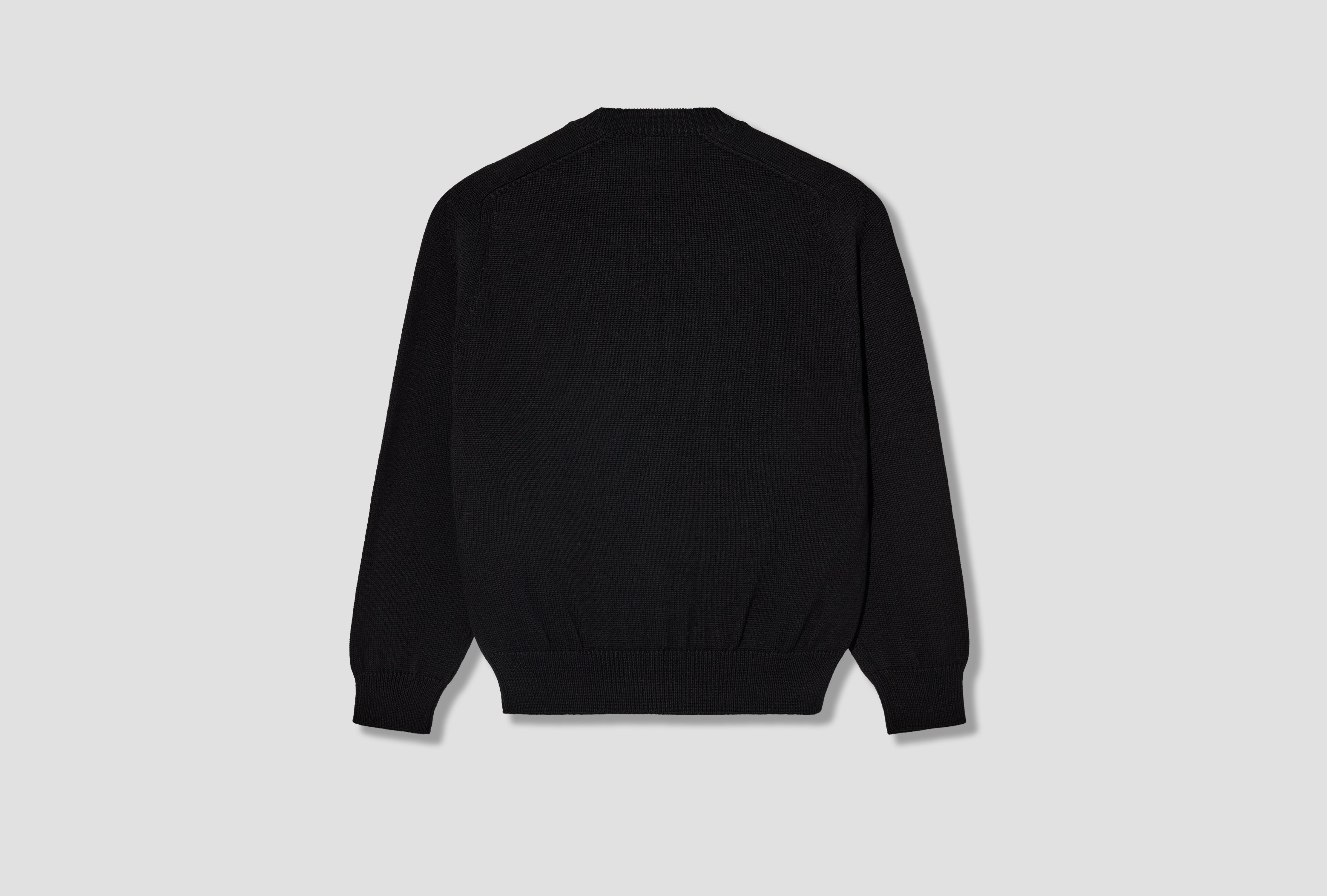 SOLID WOOL TENJIKU SIGNATURE CREW NECK BN-26FM-055 Black