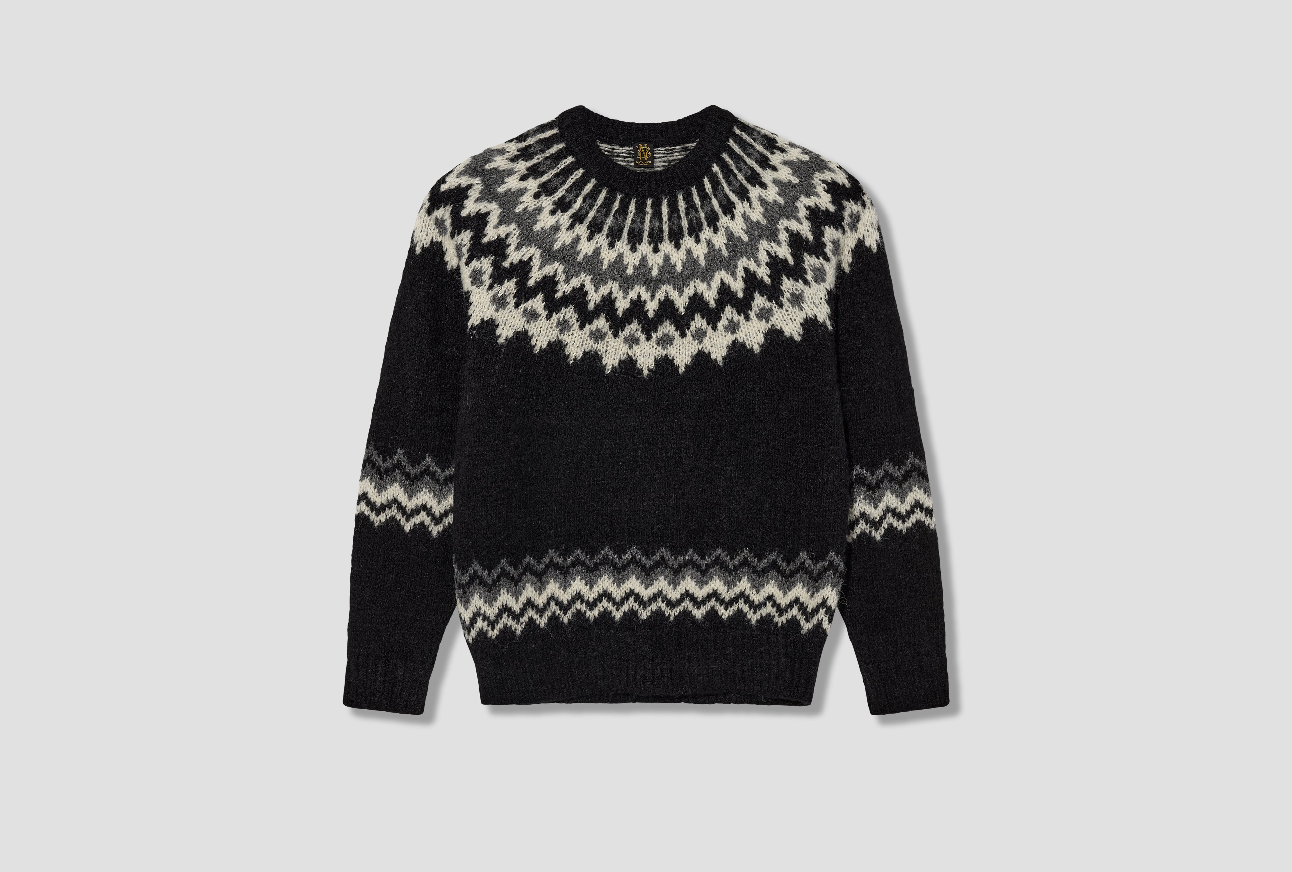 NORDIC CREW NECK BN-26FM-070 Black
