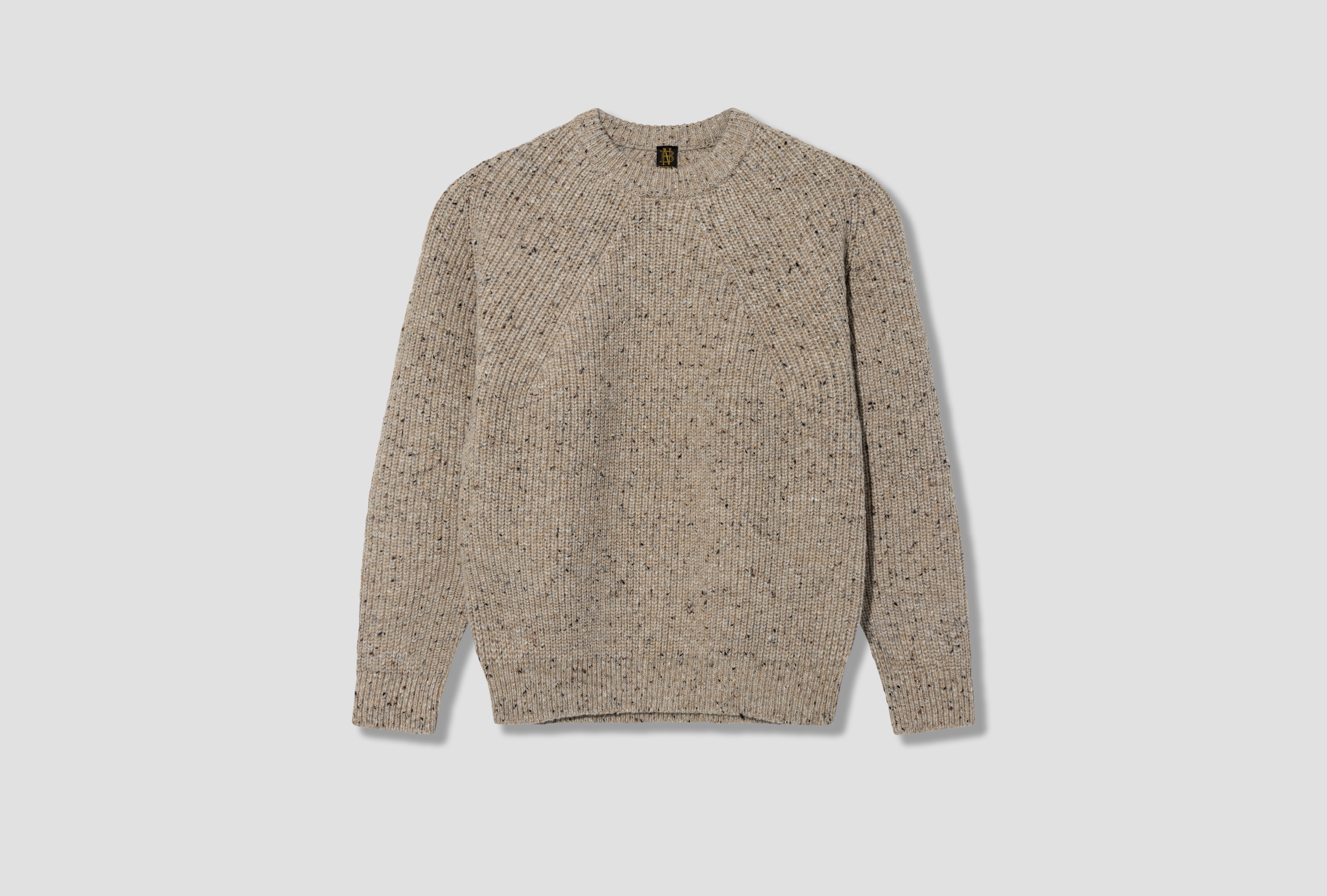DONEGAL YARN SIGNATURE CREW NECK BN-26FM-079 Beige