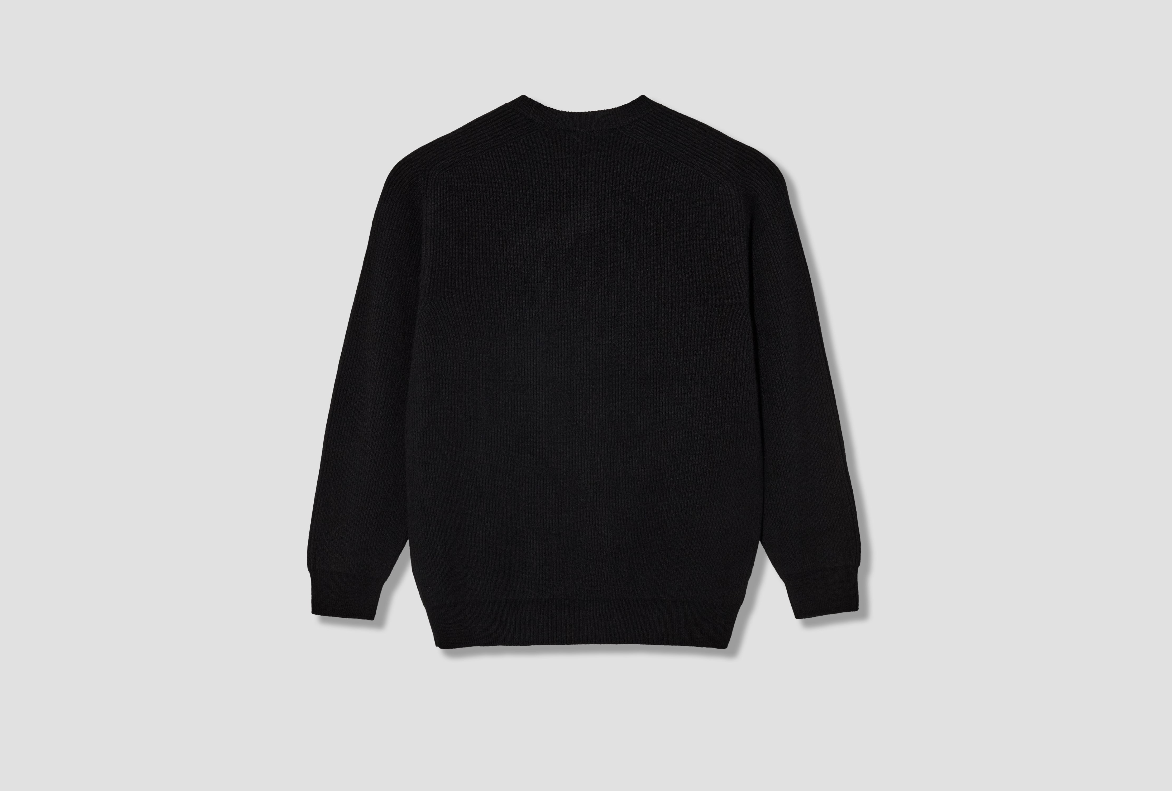 INNOCENT CASHMERE RIB CREW NECK BN-FE-007 Black