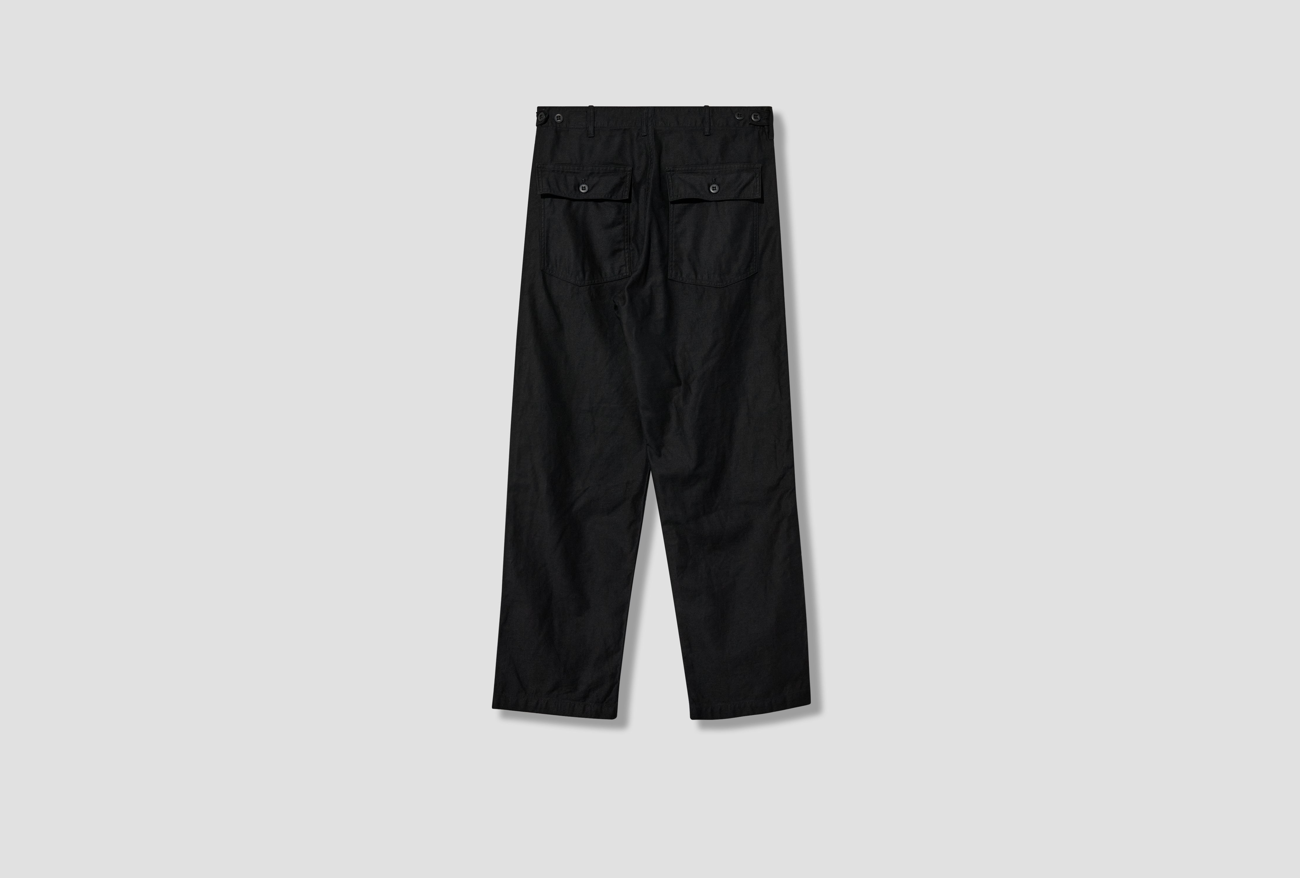 U.S ARMY FATIGUE PANTS - REVERSE SATEEN 01-5002-J61 Black
