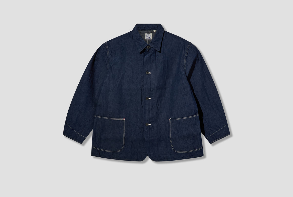 WWII SIMPLIFIED DENIM COVERALL - 8OZ JAPANESE DENIM / ONE WASH 01-6250-81 Blue