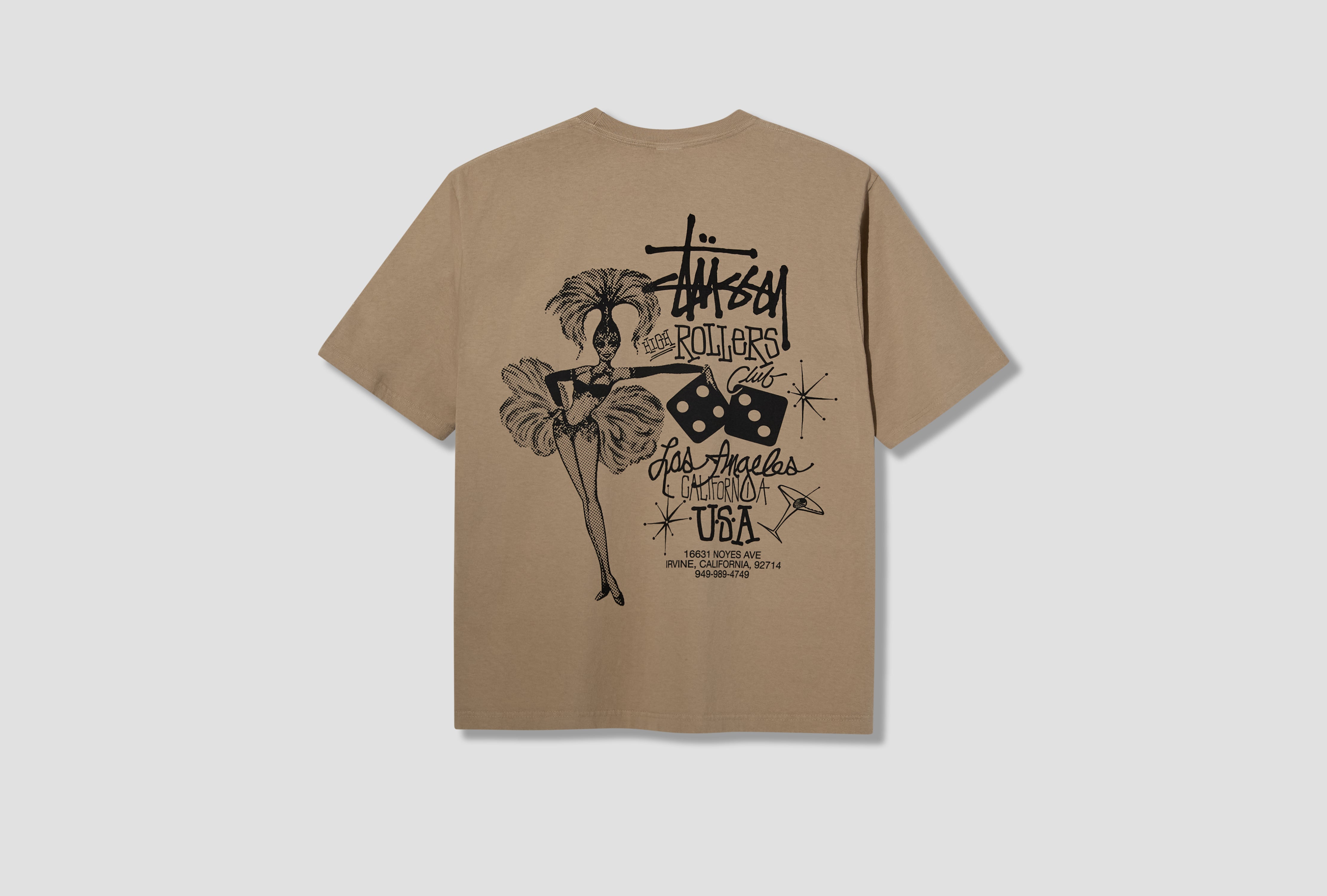 HIGH ROLLERS PIGMENT DYED TEE 1905200 Brown